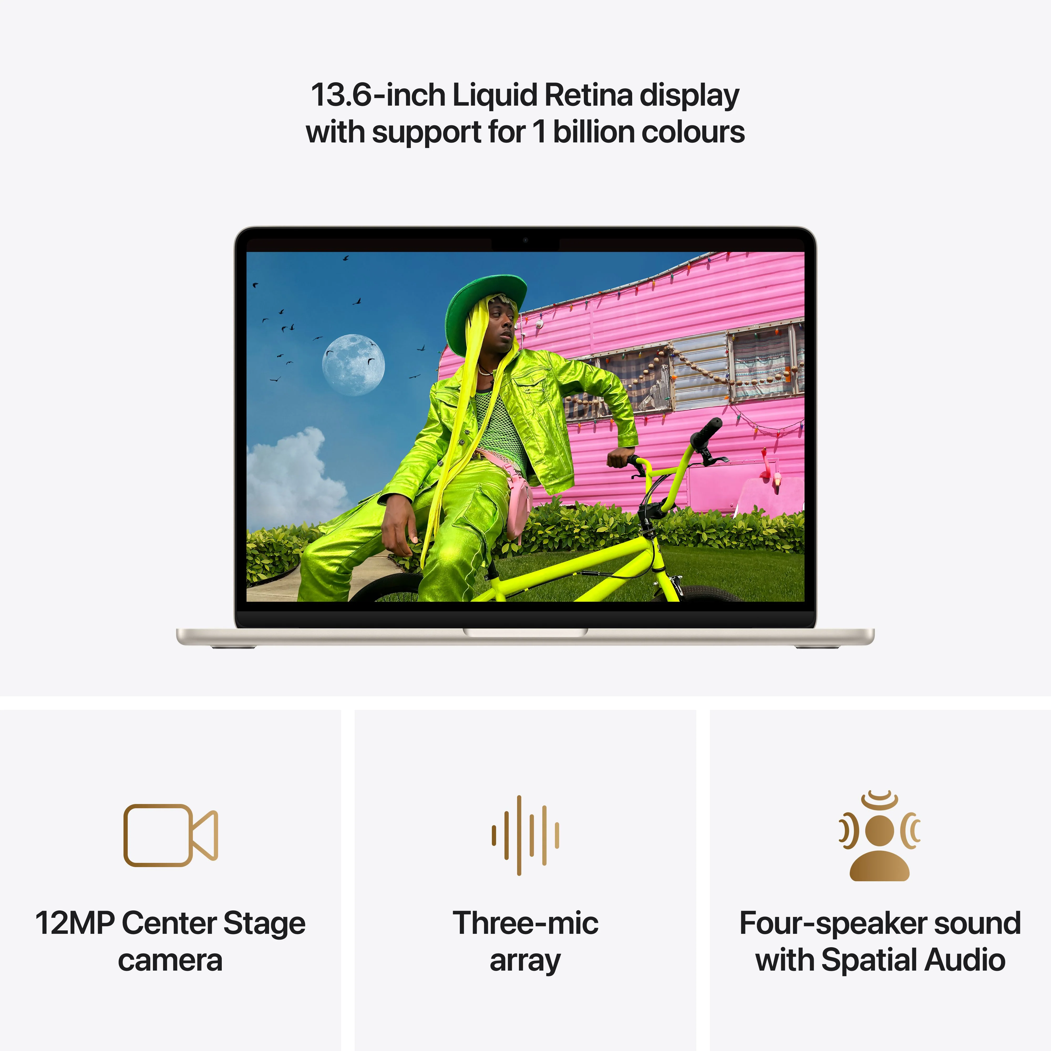 13-inch MacBook Air: Apple M5 chip with 10-core CPU and 10-core GPU, 1TB SSD - Starlight - Image 5
