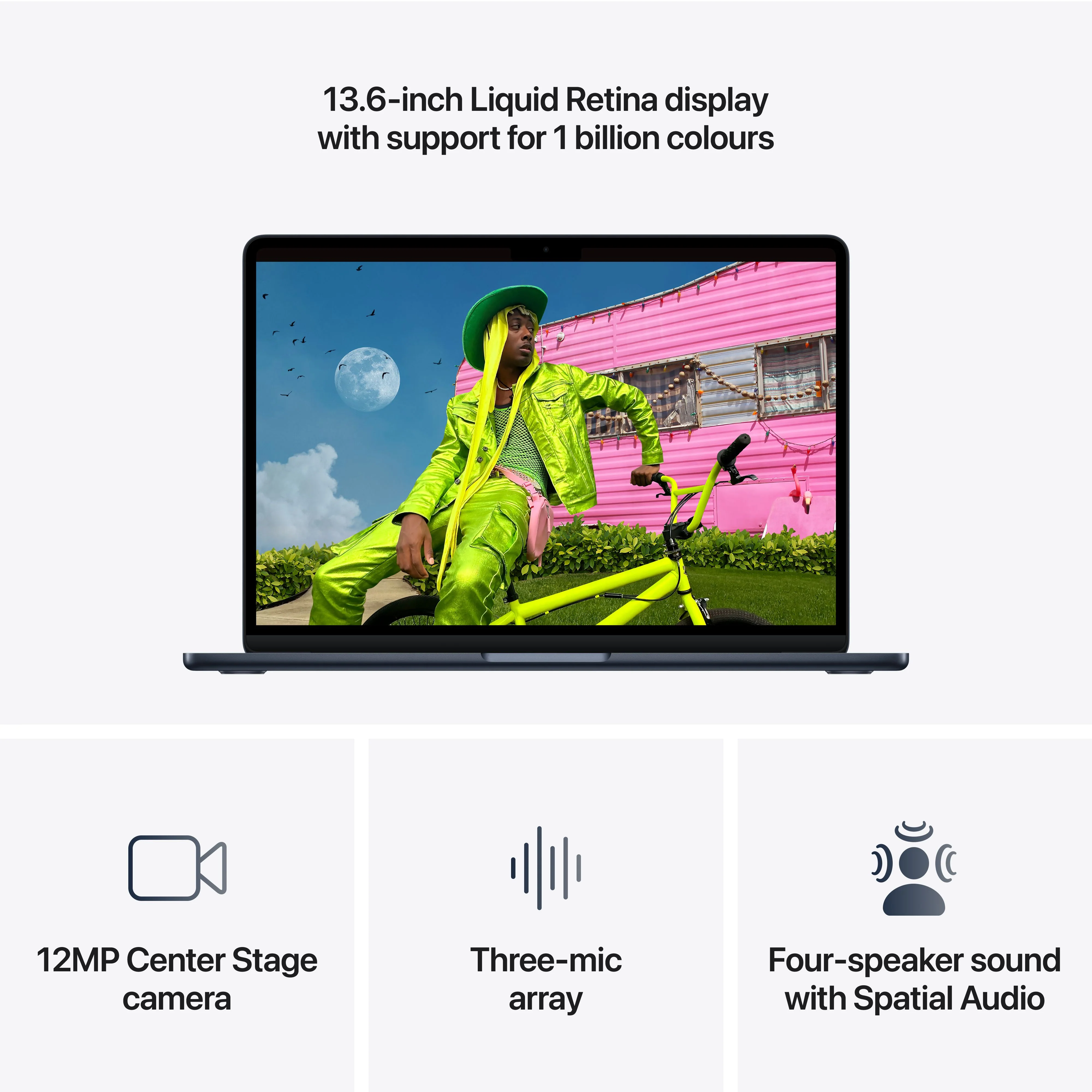 13-inch MacBook Air: Apple M5 chip with 10-core CPU and 10-core GPU, 1TB SSD - Midnight - Image 5