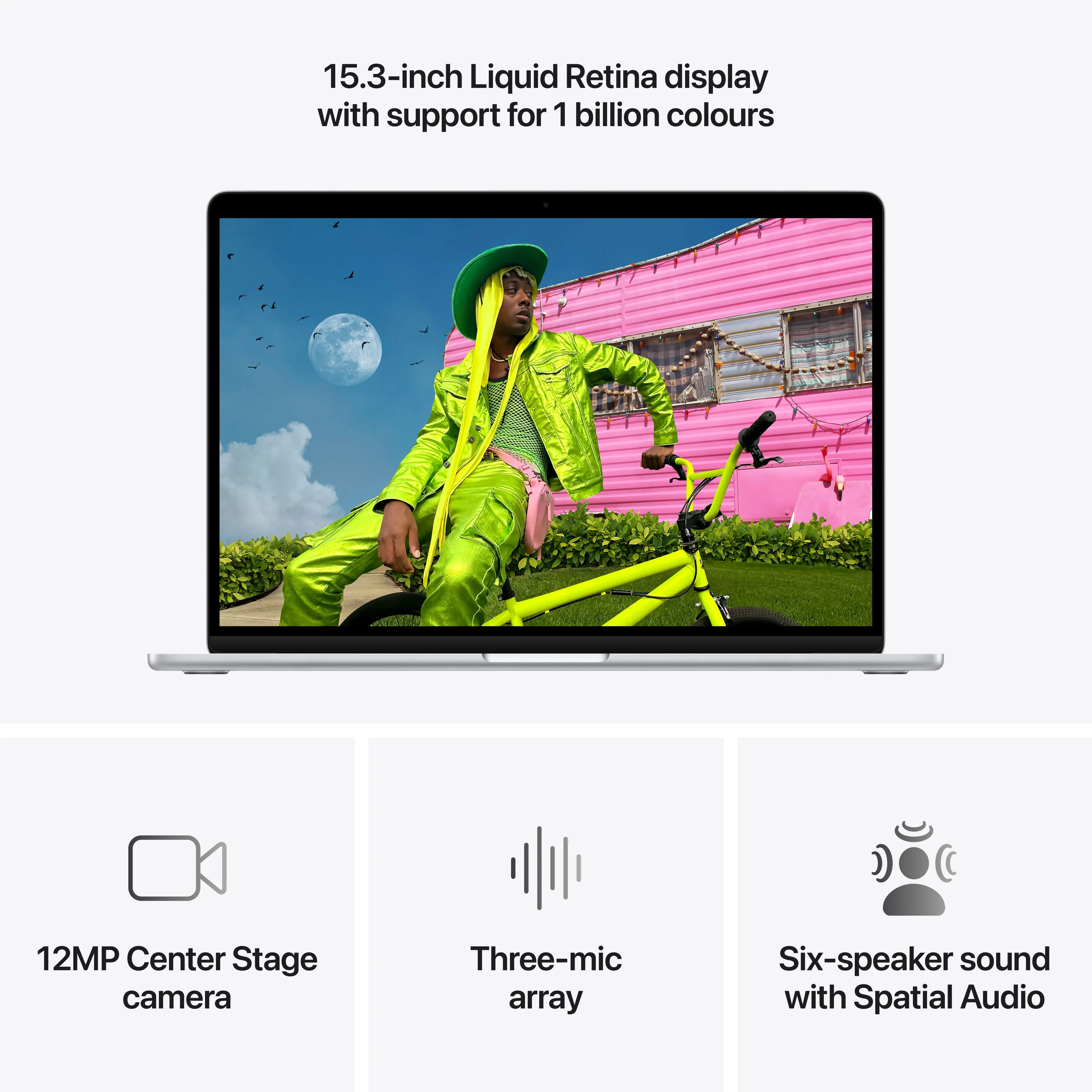 15-inch MacBook Air: Apple M5 chip with 10-core CPU and 10-core GPU, 512GB SSD - Silver - Image 5