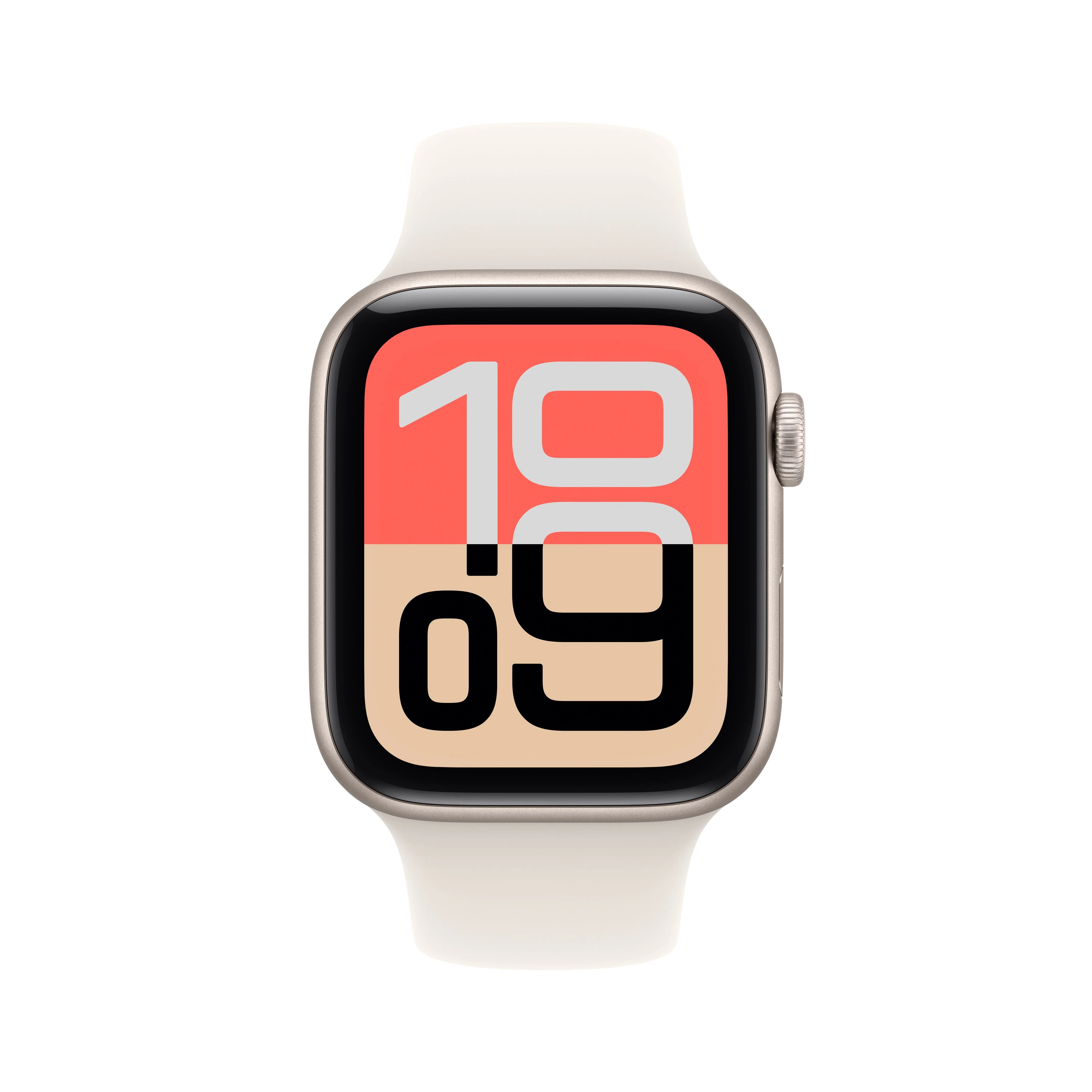 Apple Watch SE 3 GPS + Cellular 44mm Starlight Aluminium Case with Starlight Sport Band - S/M - Image 2