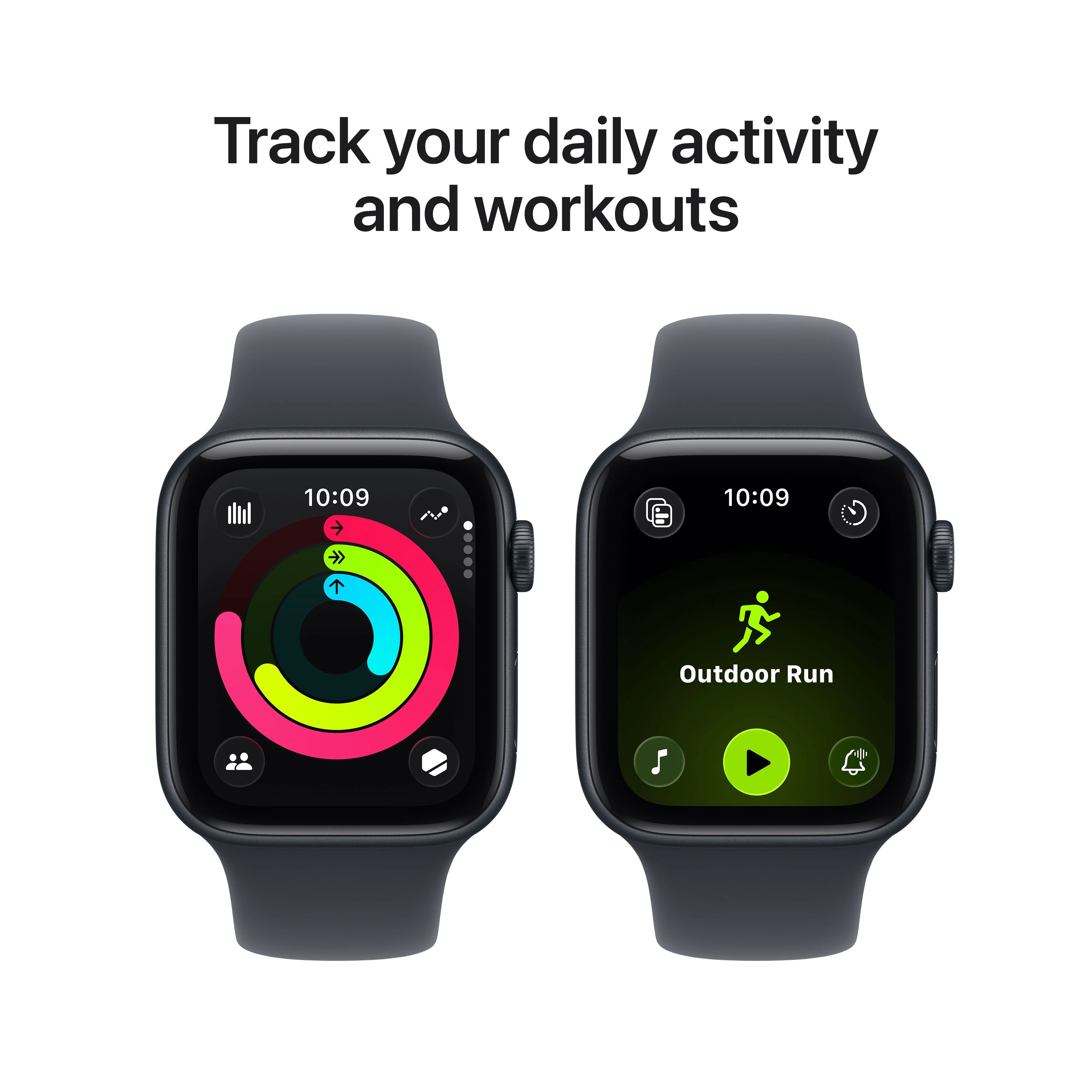 Apple Watch SE 3 GPS + Cellular 44mm Midnight Aluminium Case with Midnight Sport Band - S/M - Image 6