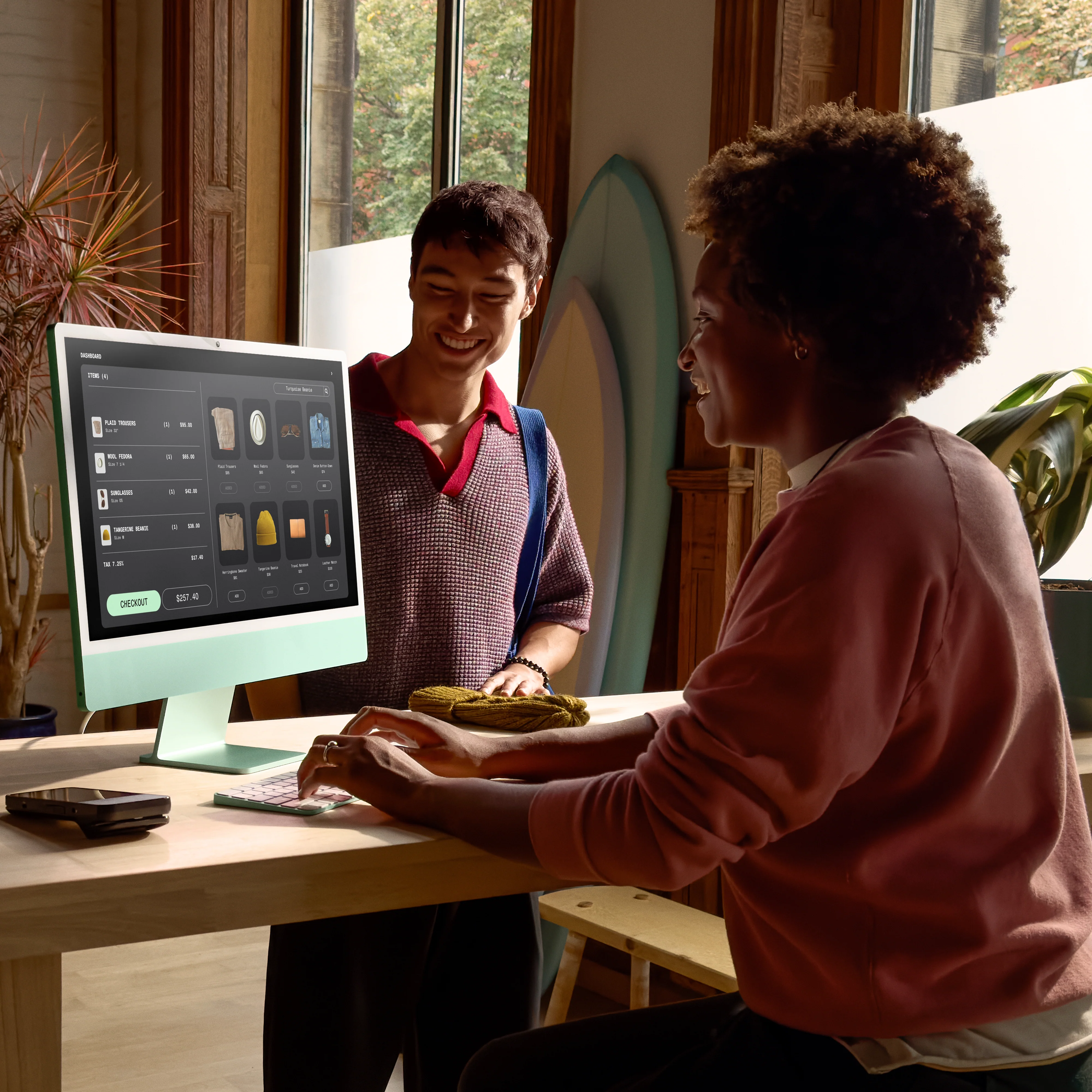24-inch iMac with Retina 4.5K display: Apple M4 chip with 10-core CPU and 10-core GPU, 256GB SSD - Blue - Image 8