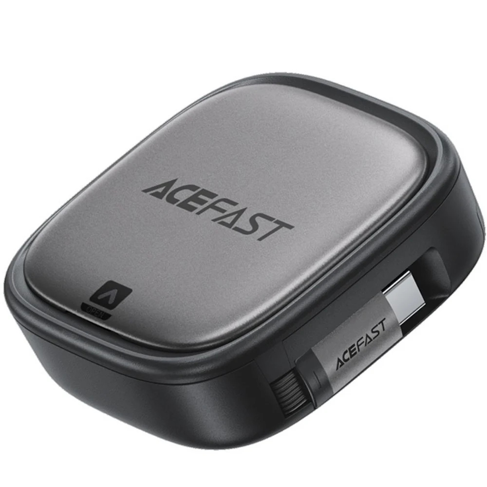 Acefast J3 Multifunctional Travel Set With Retractable Charging Data Cable - Black - Image 3
