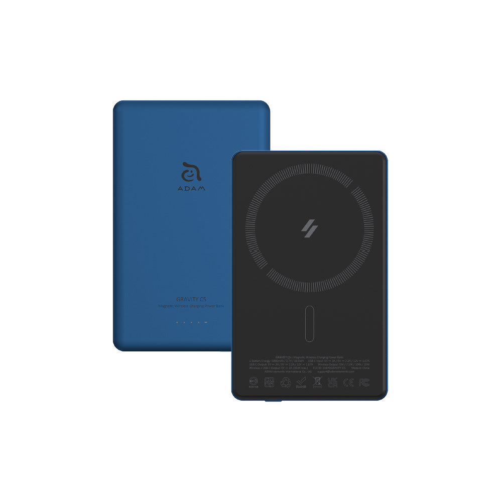 Adam Elements GRAVITY C5 Magnetic Wireless Charging Power Bank - Blue - Image 3