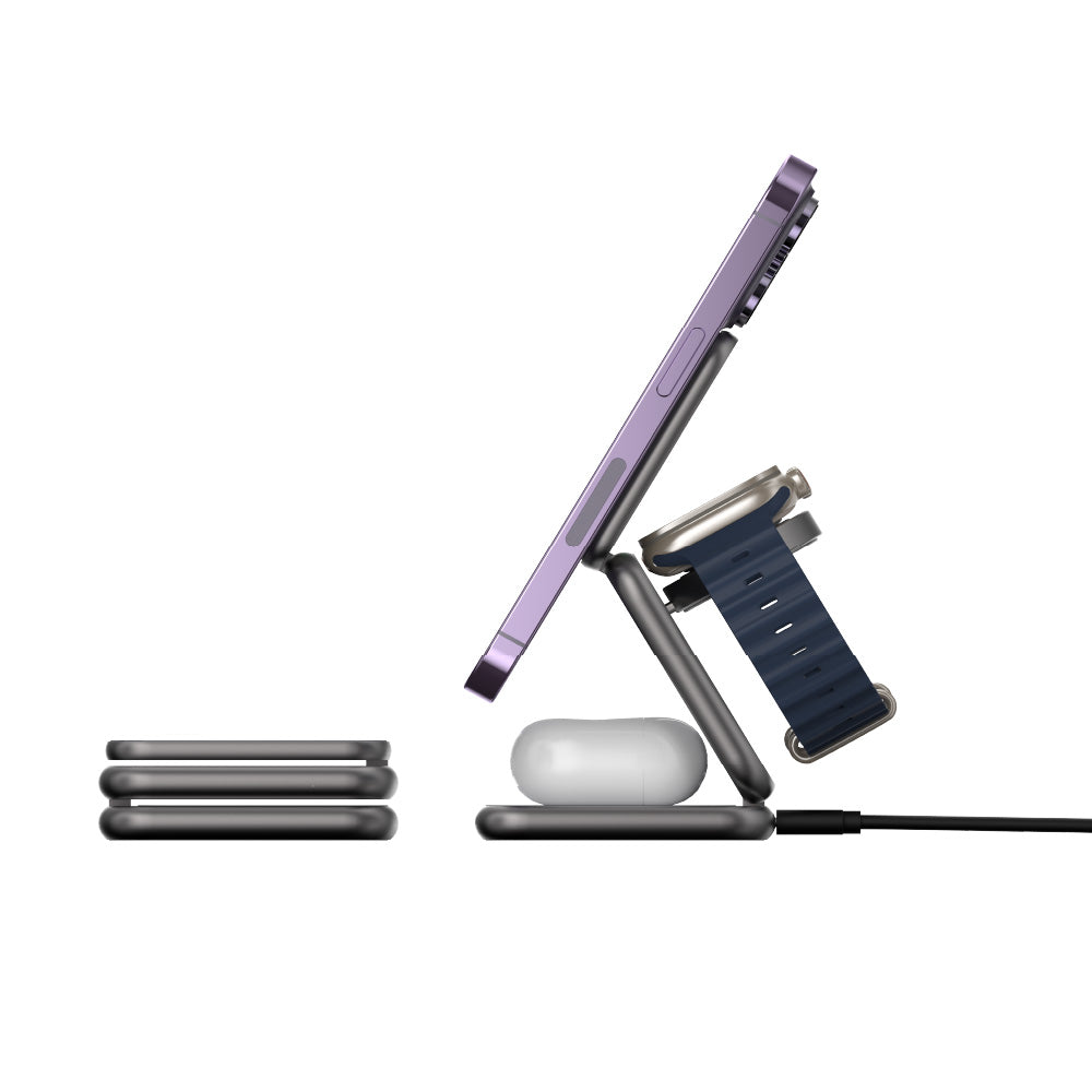 Adam Elements Mag 3 Magnetic 3-in-1 Foldable Travel Charging Station - Image 5