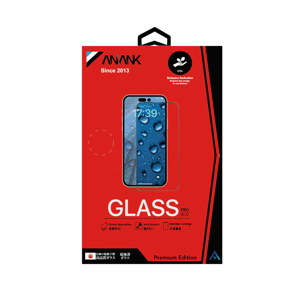 ANANK 2.5D Full Seamless Coverage Tempered Glass for iPhone 16