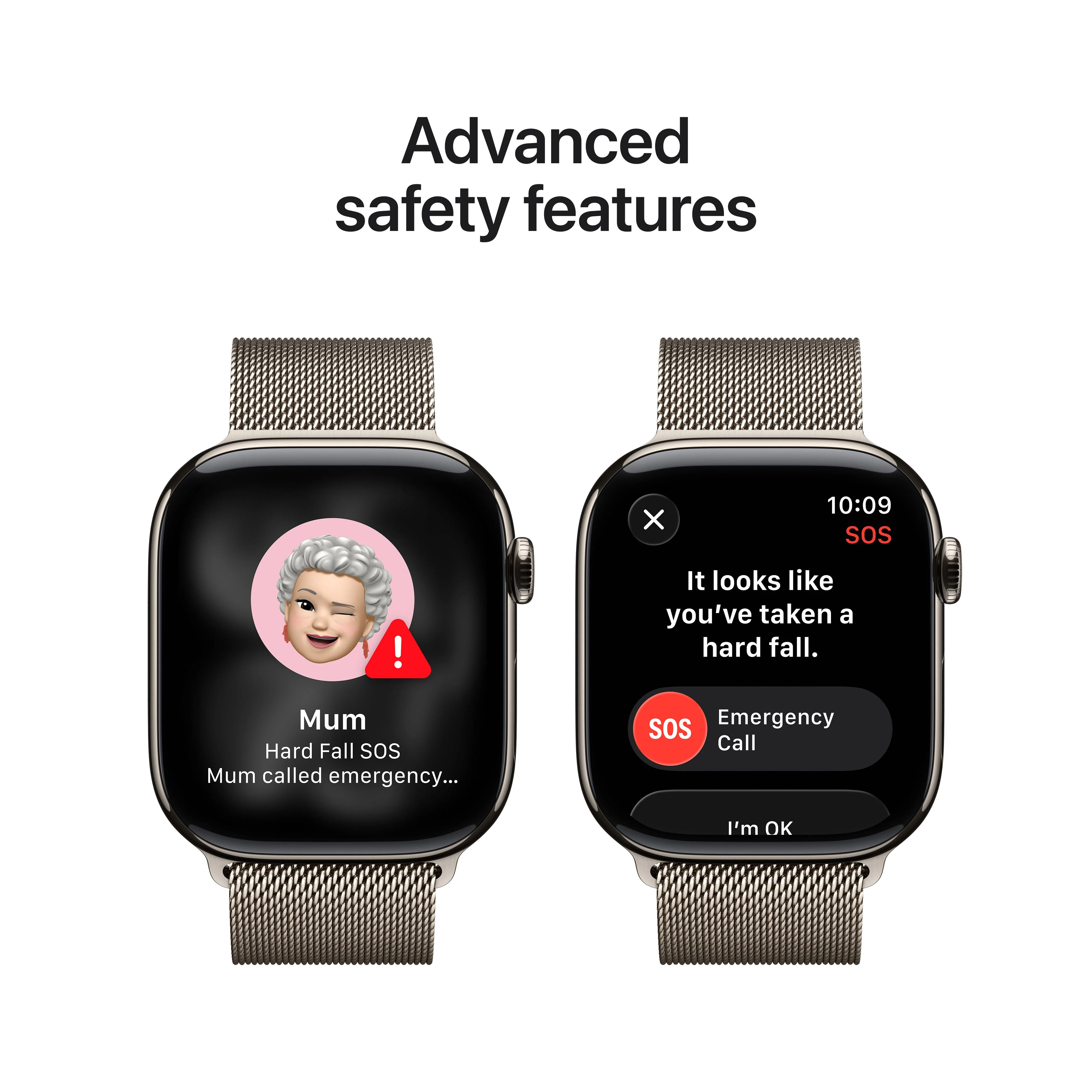 Apple Watch Series 11 GPS + Cellular 46mm Natural Titanium Case with Natural Milanese Loop - S/M - Image 6