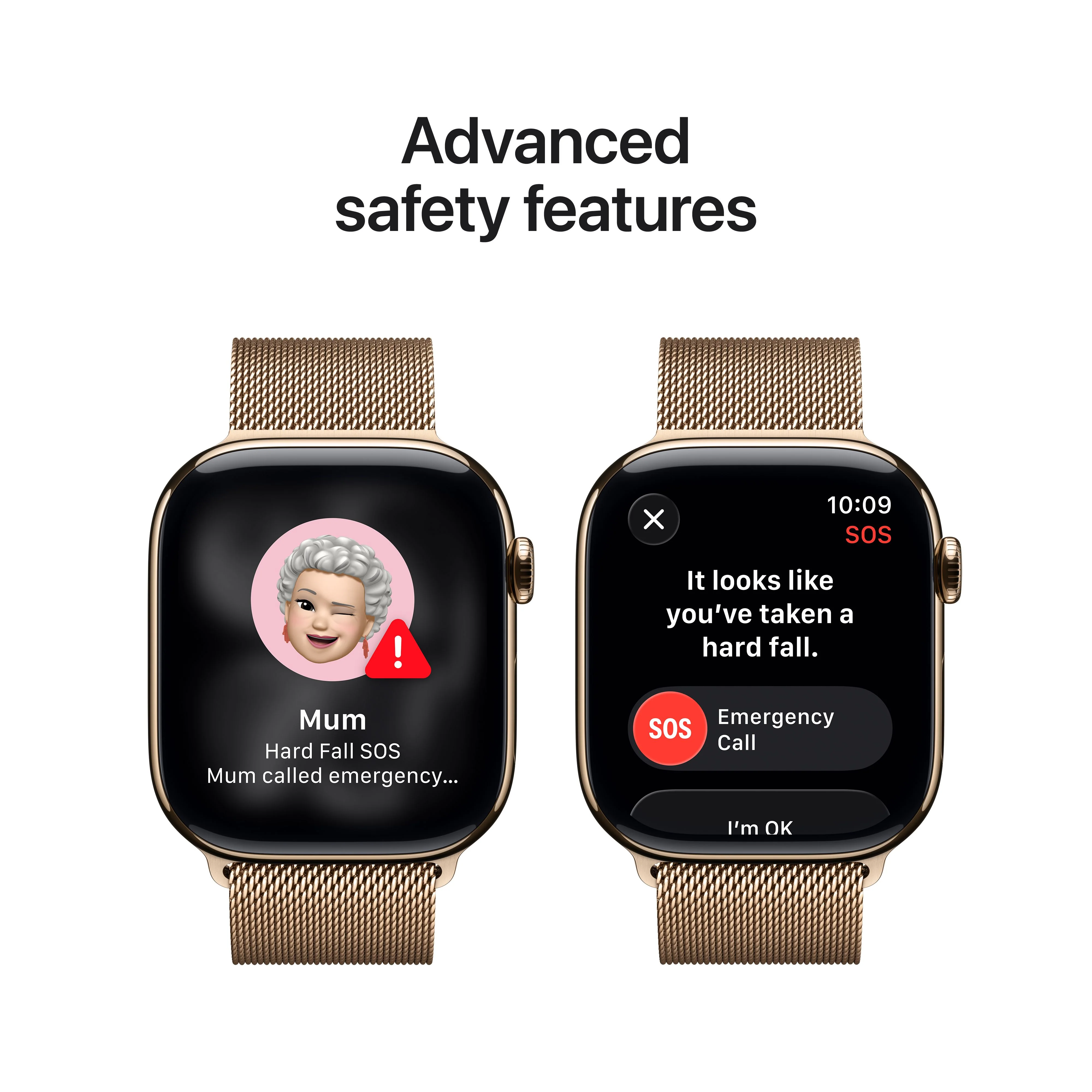 Apple Watch Series 11 GPS + Cellular 46mm Gold Titanium Case with Gold Milanese Loop - M/L - Image 6