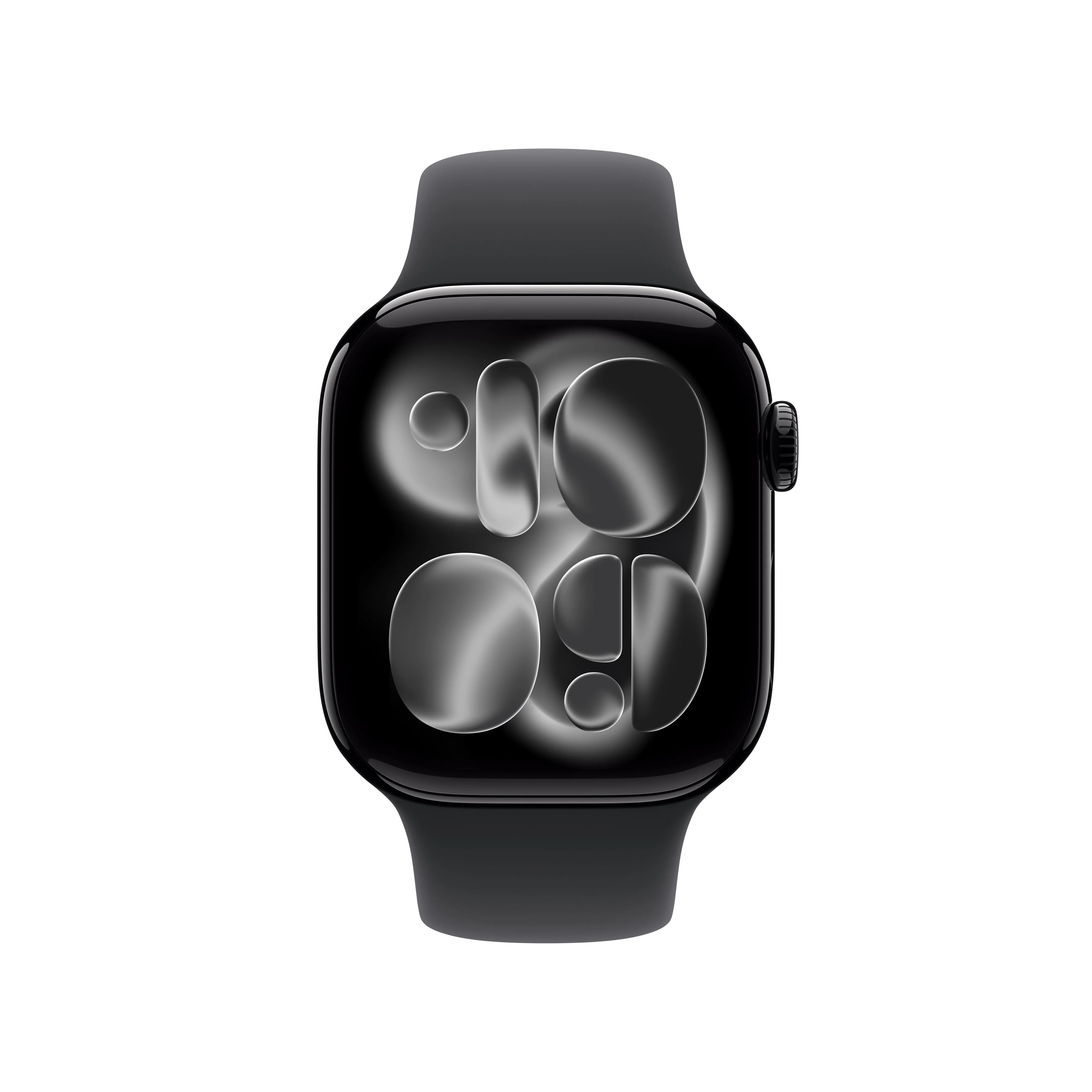 Apple Watch Series 11 GPS 42mm Jet Black Aluminium Case with Black Sport Band - S/M - Image 2
