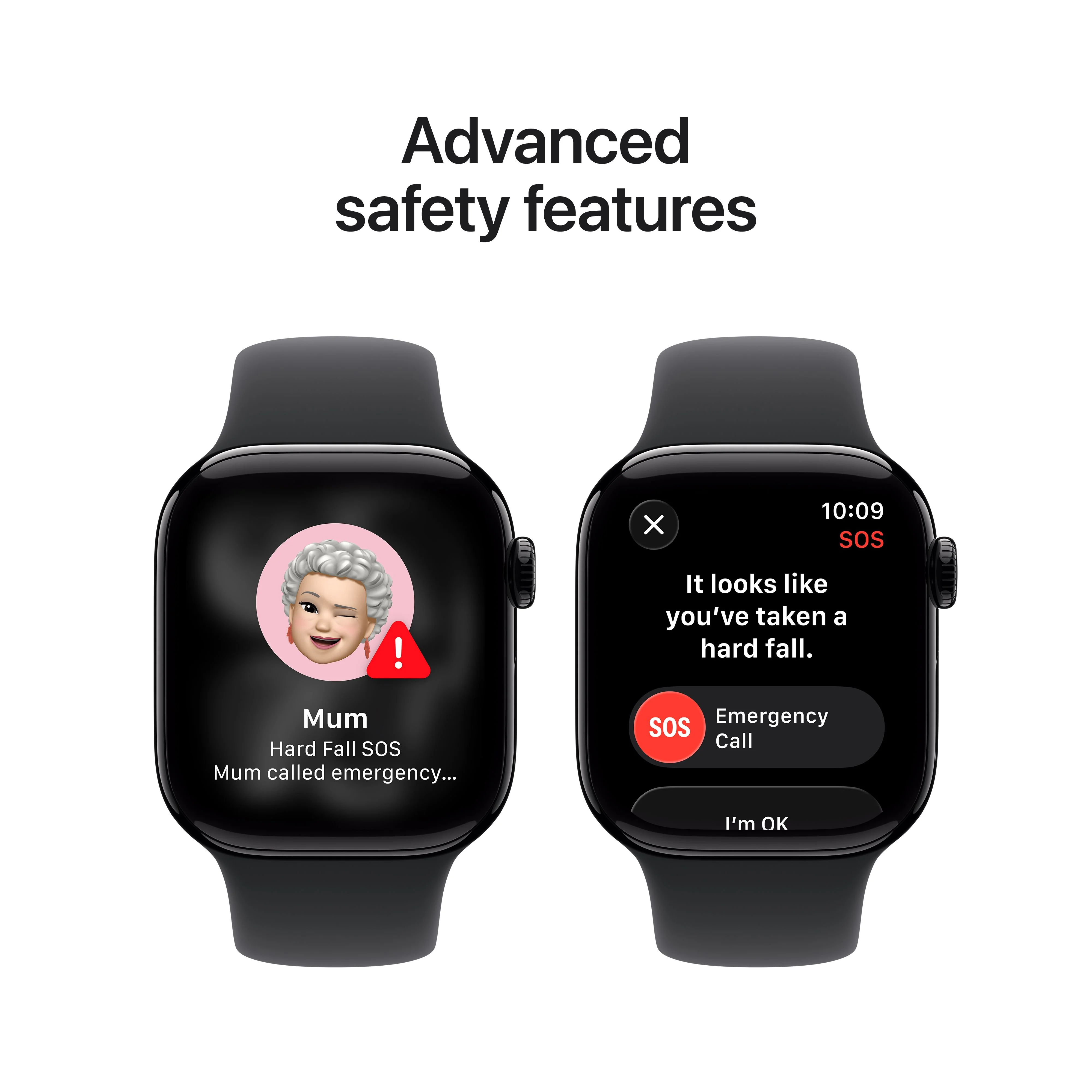 Apple Watch Series 11 GPS 42mm Jet Black Aluminium Case with Black Sport Band - S/M - Image 6