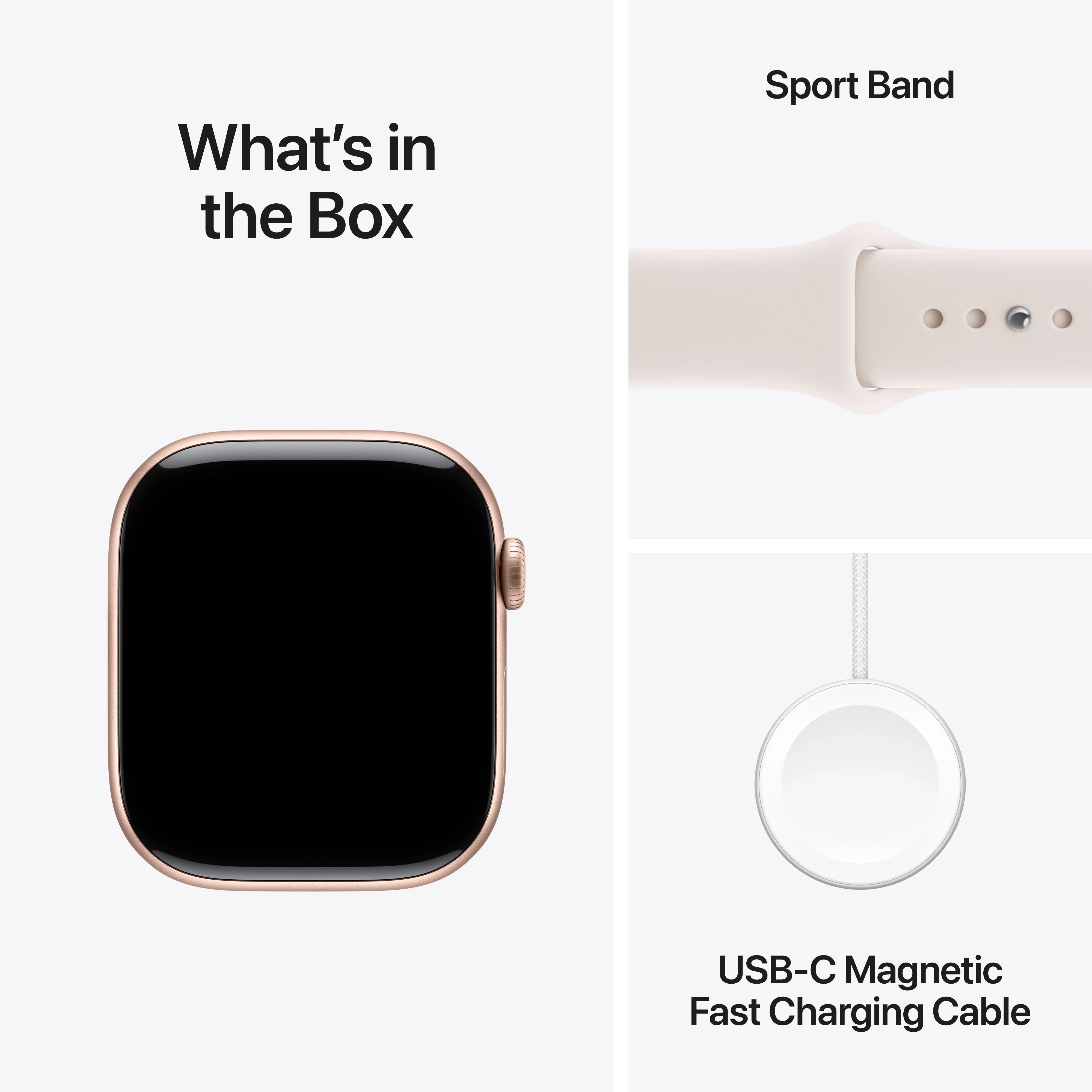 Apple Watch Series 11 GPS 46mm Rose Gold Aluminium Case with Light Blush Sport Band - M/L - Image 9