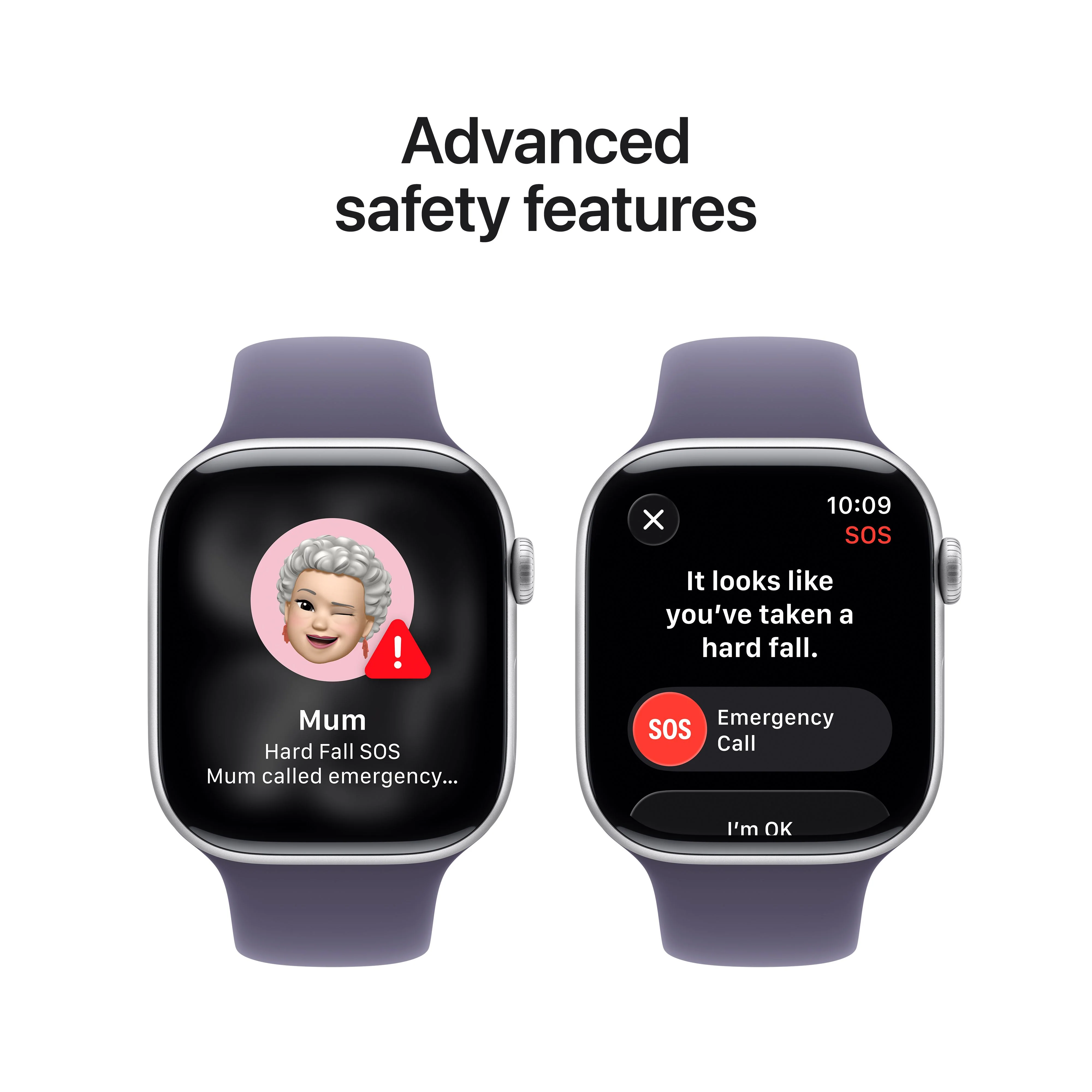 Apple Watch Series 11 GPS 46mm Silver Aluminium Case with Purple Fog Sport Band - M/L - Image 6