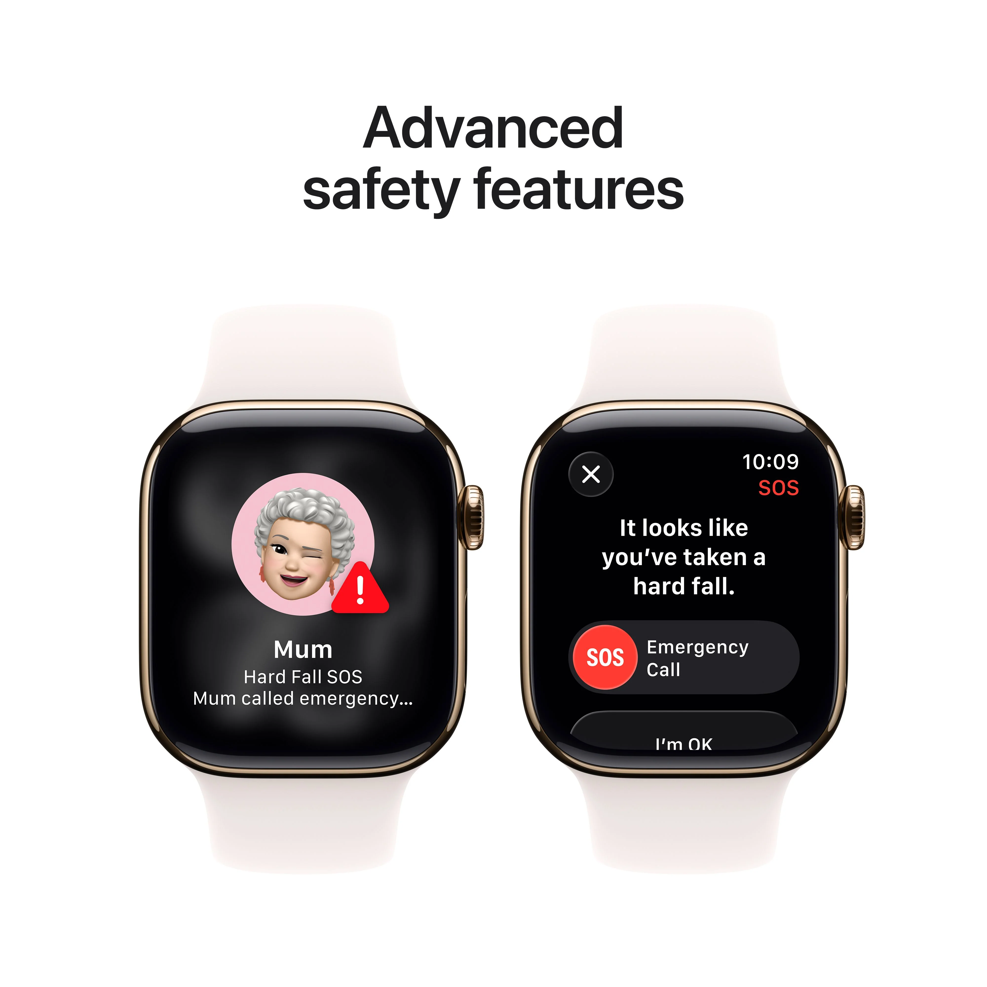 Apple Watch Series 11 GPS + Cellular 42mm Gold Titanium Case with Light Blush Sport Band - S/M - Image 6