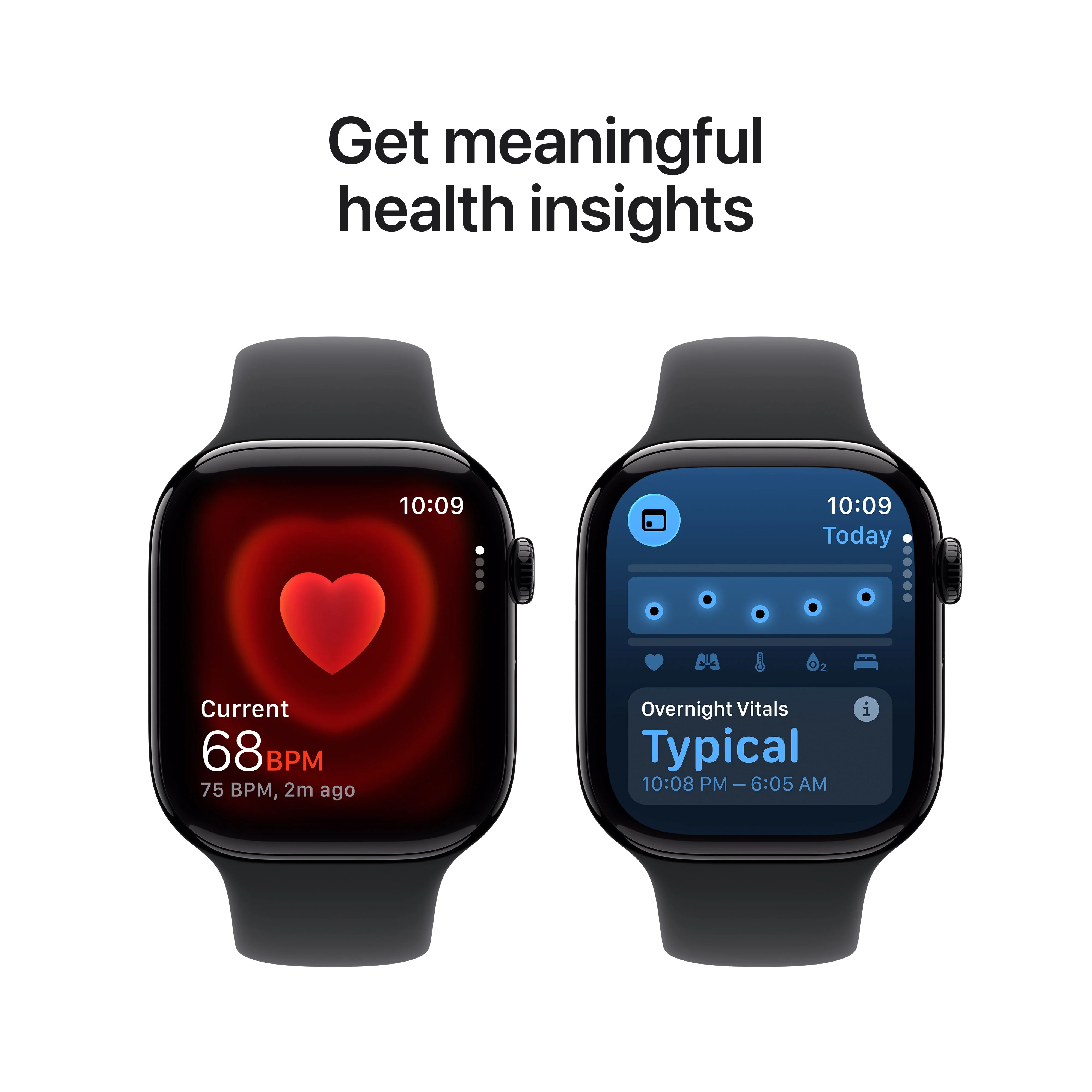 Apple Watch Series 11 GPS + Cellular 46mm Jet Black Aluminium Case with Black Sport Band - S/M - Image 5