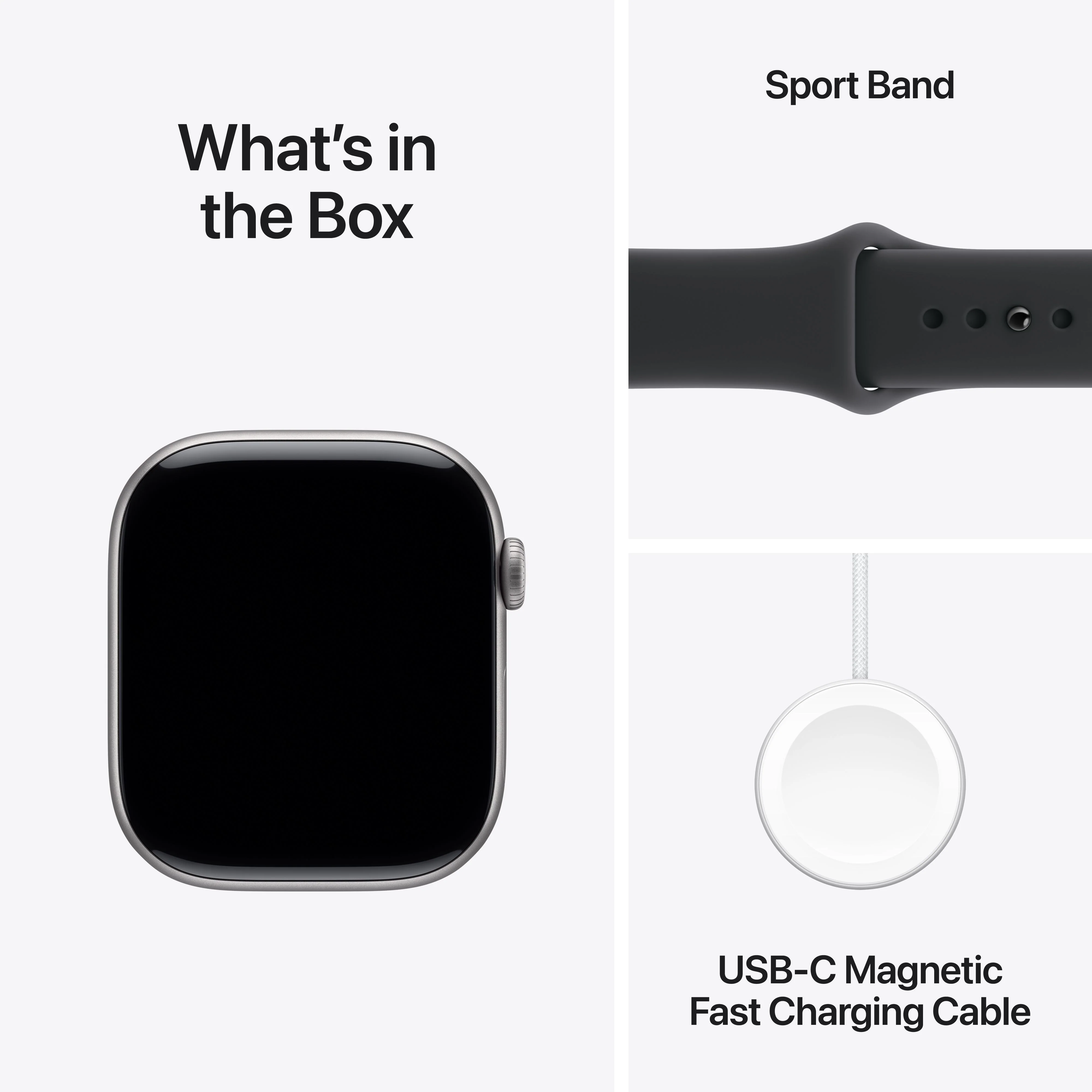 Apple Watch Series 11 GPS + Cellular 46mm Space Grey Aluminium Case with Black Sport Band - S/M - Image 9