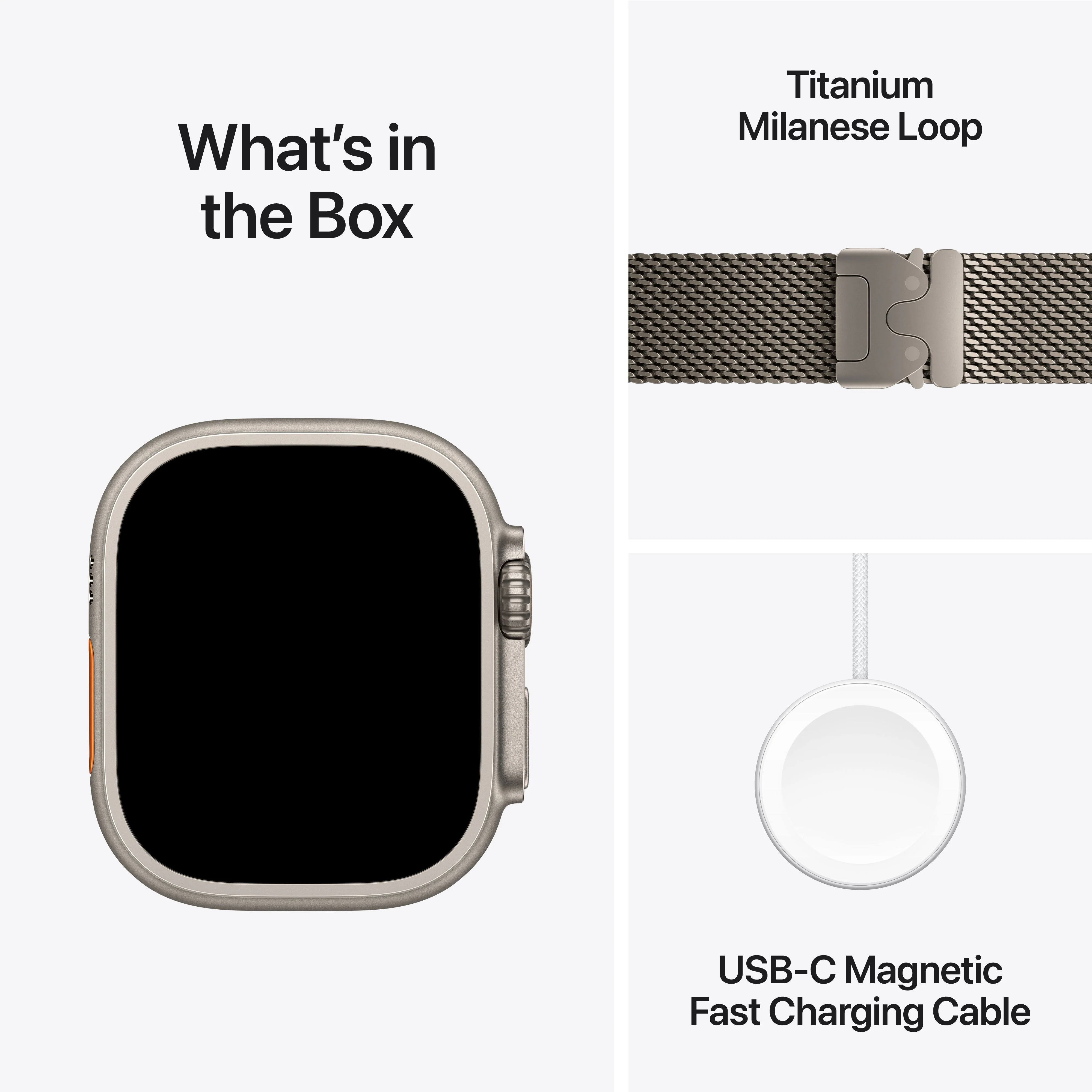 Apple Watch Ultra 3 GPS + Cellular 49mm Natural Titanium Case with Natural Titanium Milanese Loop - Medium - Image 8