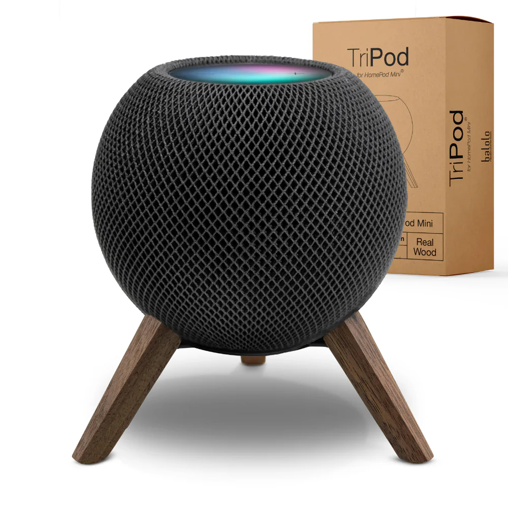 balolo HomePod Mini TriPod - Black Walnut - Image 3
