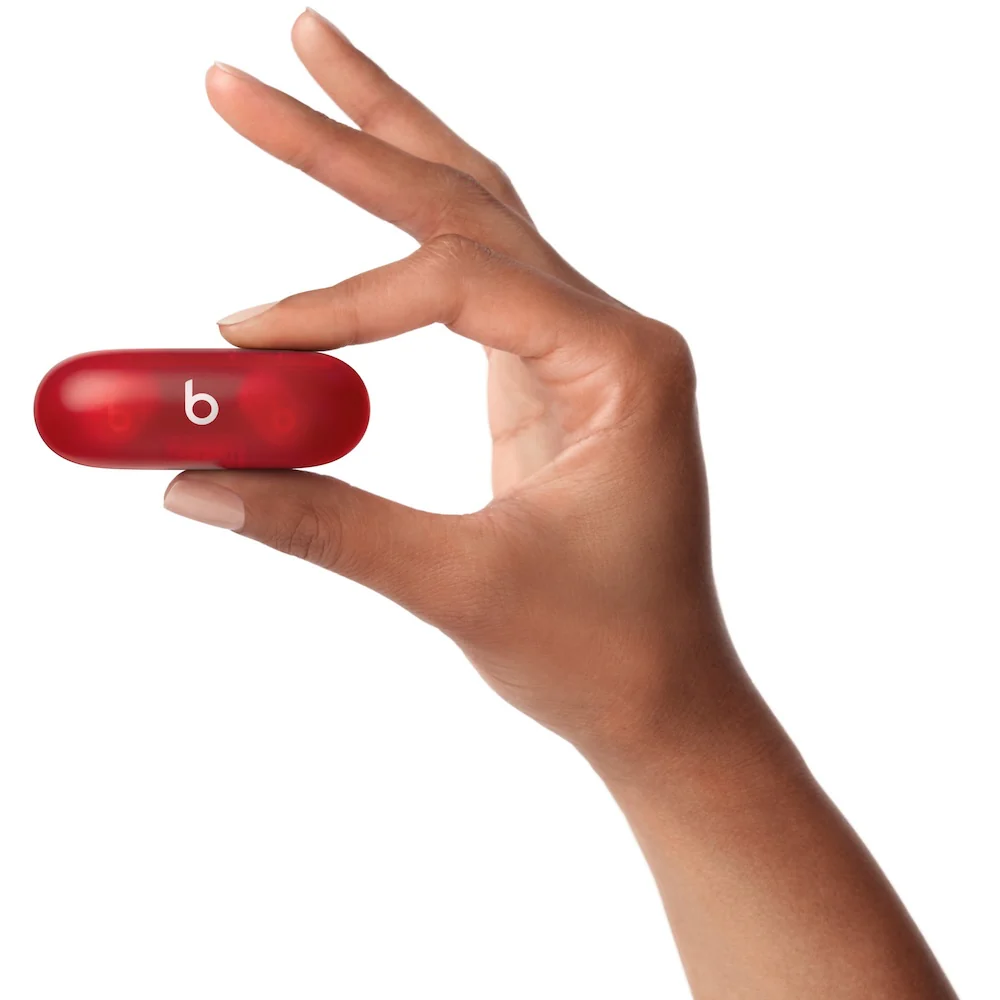 Beats Solo Buds True Wireless Earbuds - Transparent Red - Image 4