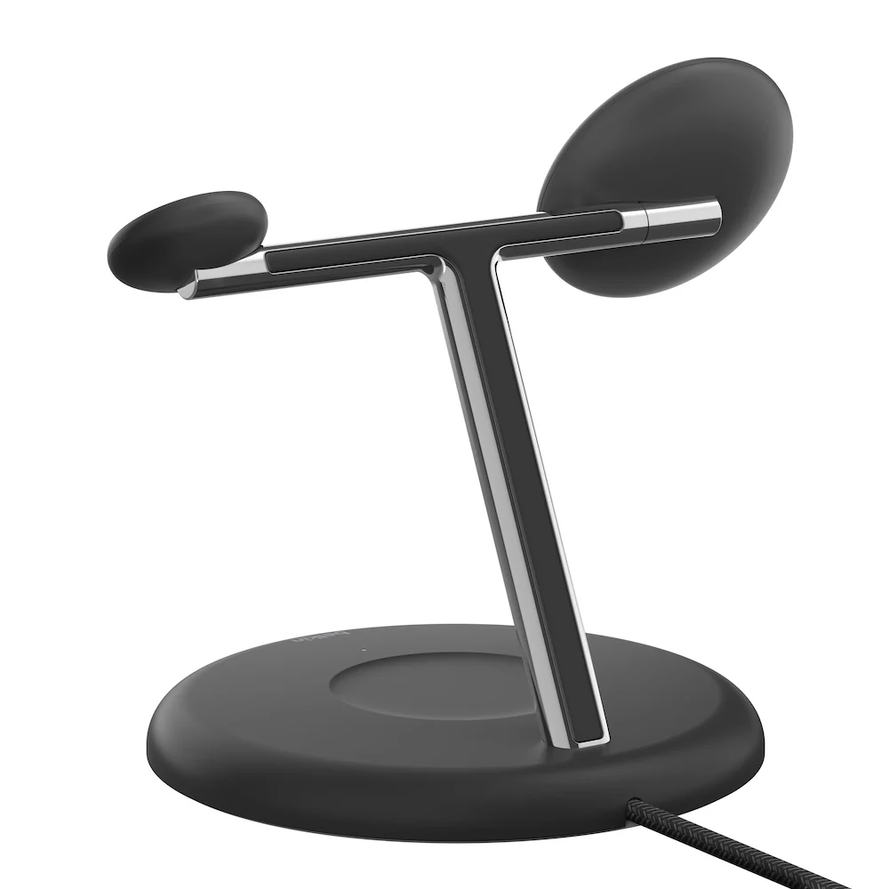 Belkin Qi2 3-in-1 Wireless Charging Stand (Black) - Image 4