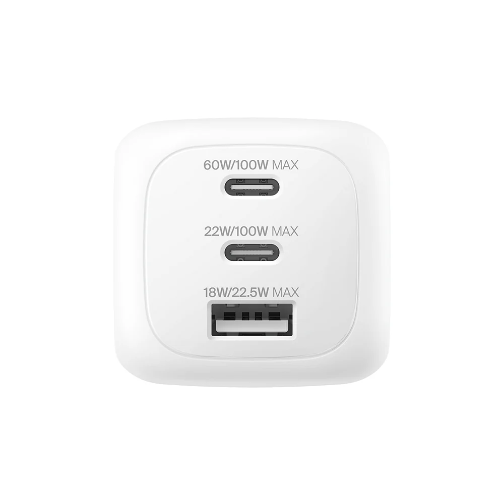 Belkin BoostCharge Pro 100W 3-Ports GAN Wall Charger with International Plug White - Image 2