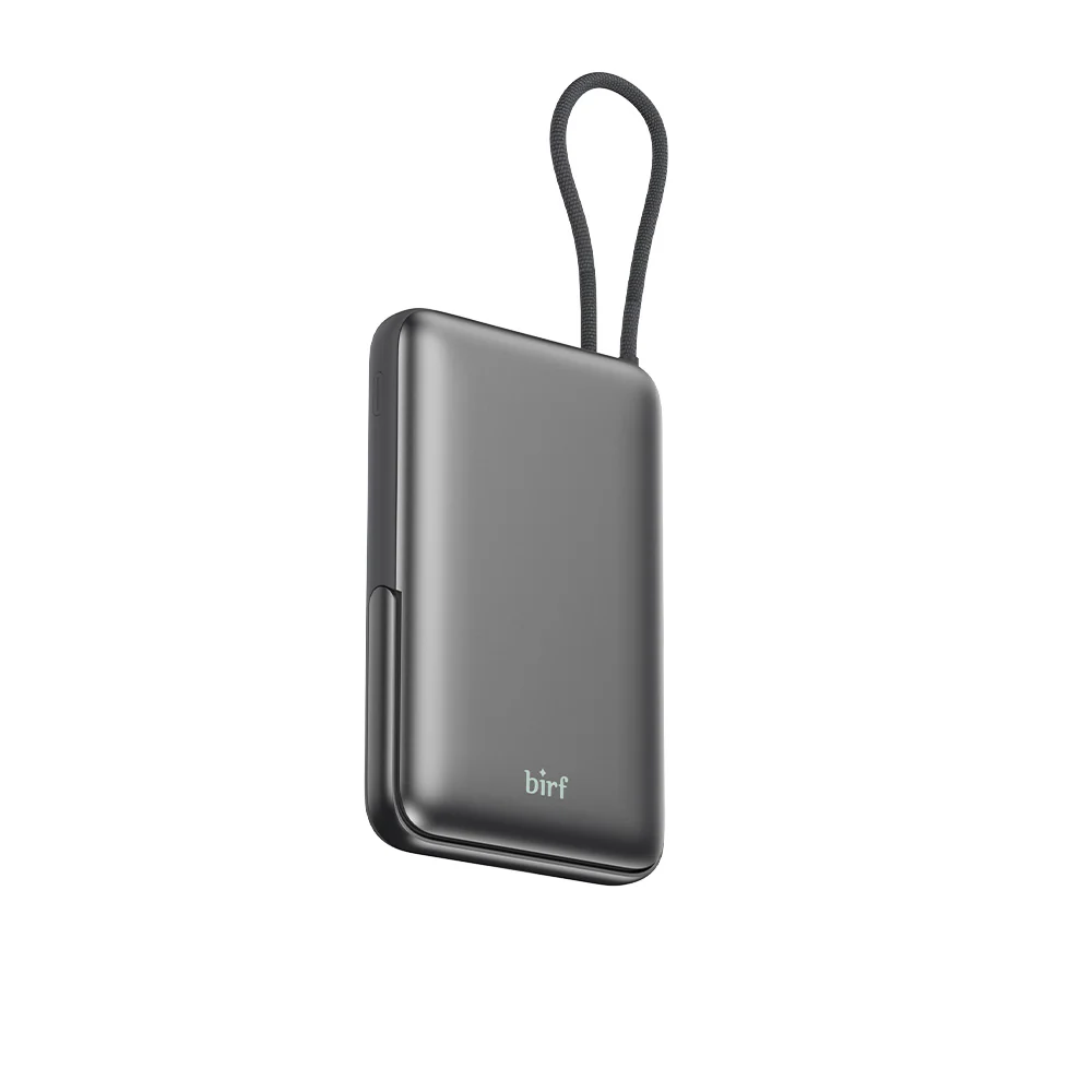 Birf 10,000mAh Magnetic PowerBank with Stand and Built-In Cable - Image 3