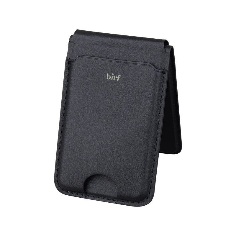 Birf 4-in-1 Vegan Leather Magnetic Charger & Wallet - Graphite - Image 3