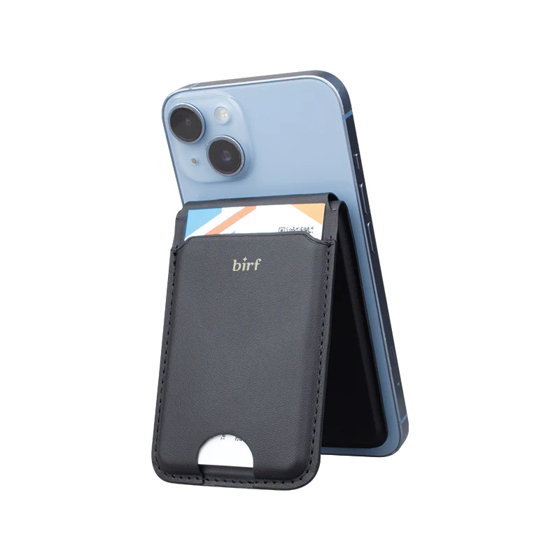 Birf 4-in-1 Vegan Leather Magnetic Charger & Wallet - Graphite - Image 5