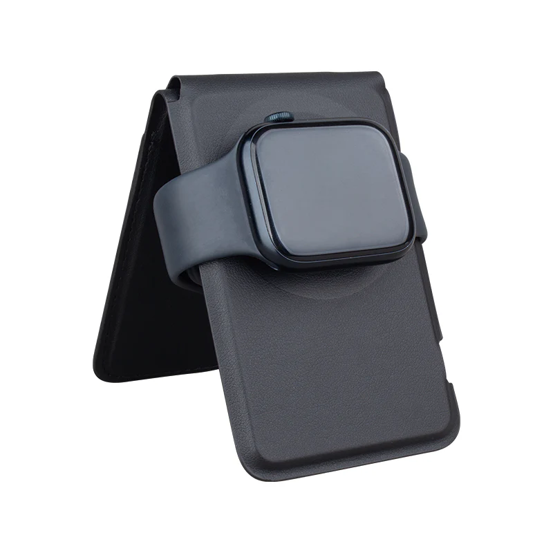 Birf 4-in-1 Vegan Leather Magnetic Charger & Wallet - Graphite - Image 6