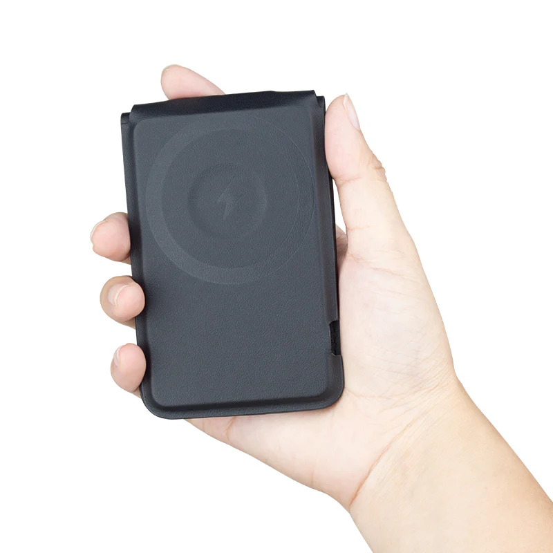 Birf 4-in-1 Vegan Leather Magnetic Charger & Wallet - Graphite - Image 9