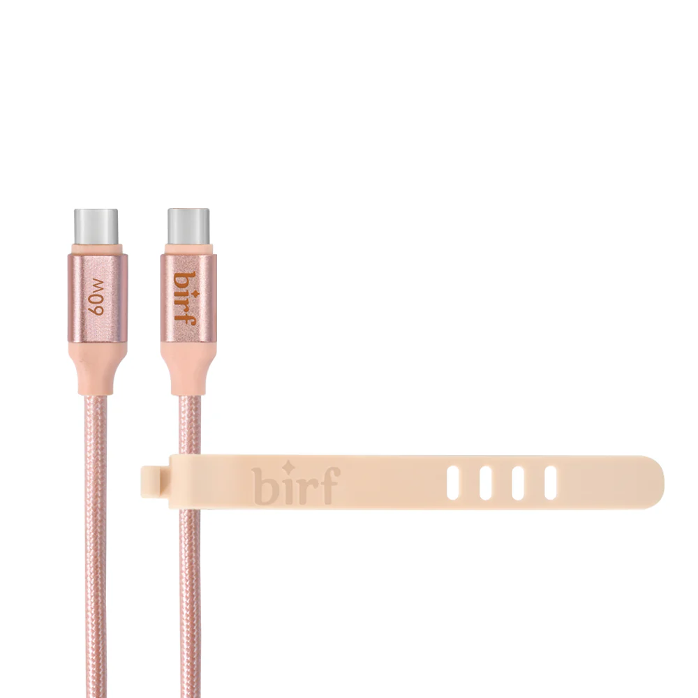 Birf Cable USB-C to C 60W Charge & Sync 120cm - Earth - Image 3