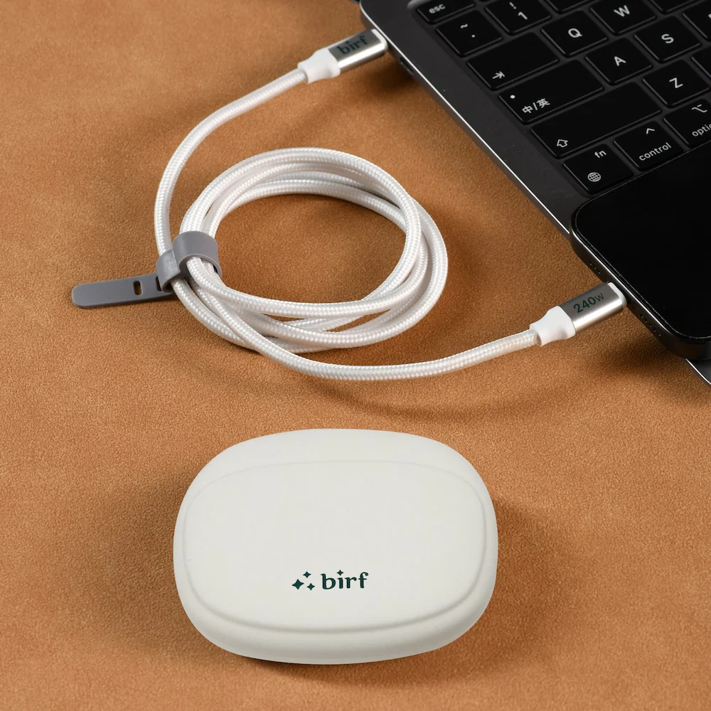 Birf Cable USB-C to C 240W Charge & Sync 120cm - Snow - Image 5