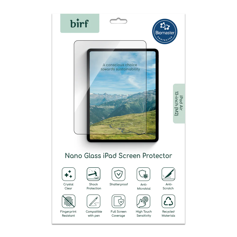 Birf NanoGlass Screen Protector 13-inch iPad Air M2/M3/M4
