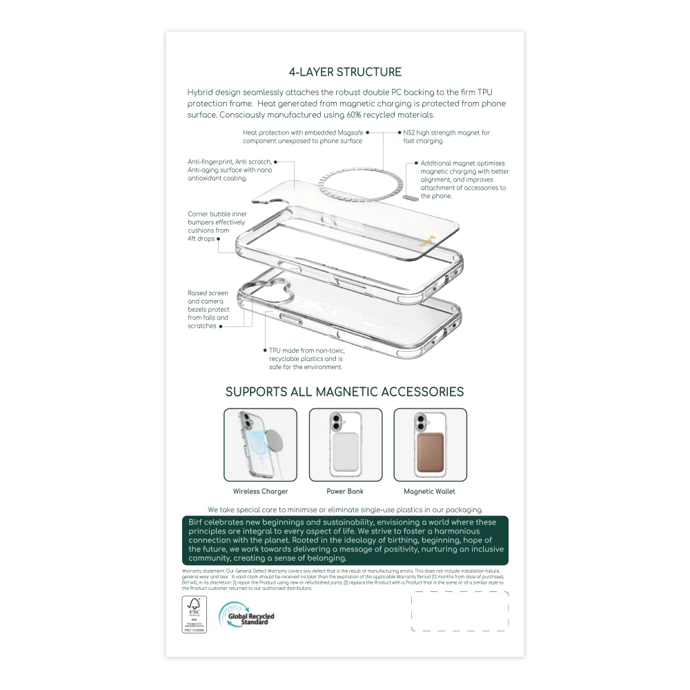 Birf iPhone 16 Magsafe Anti-Fingerprint Matte Case - Image 2