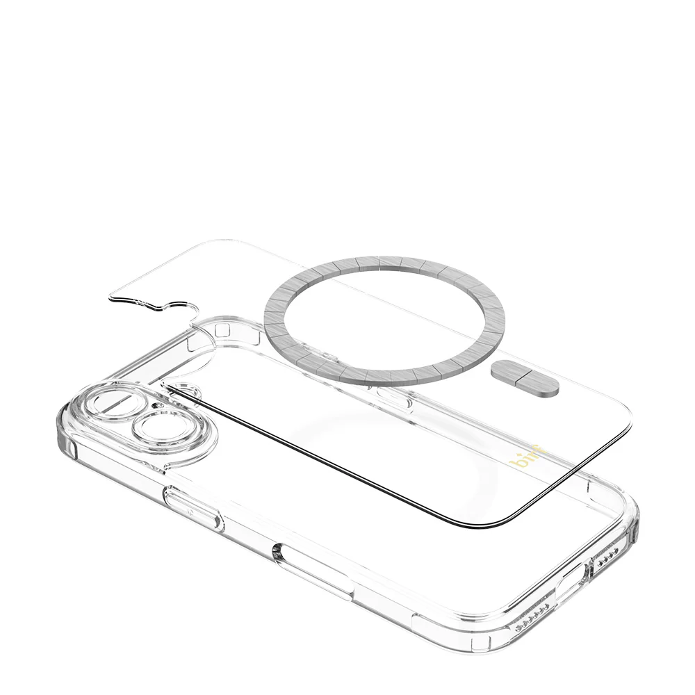 Birf iPhone 16 Magsafe EcoGuard Full Protect Clear Case - Image 6