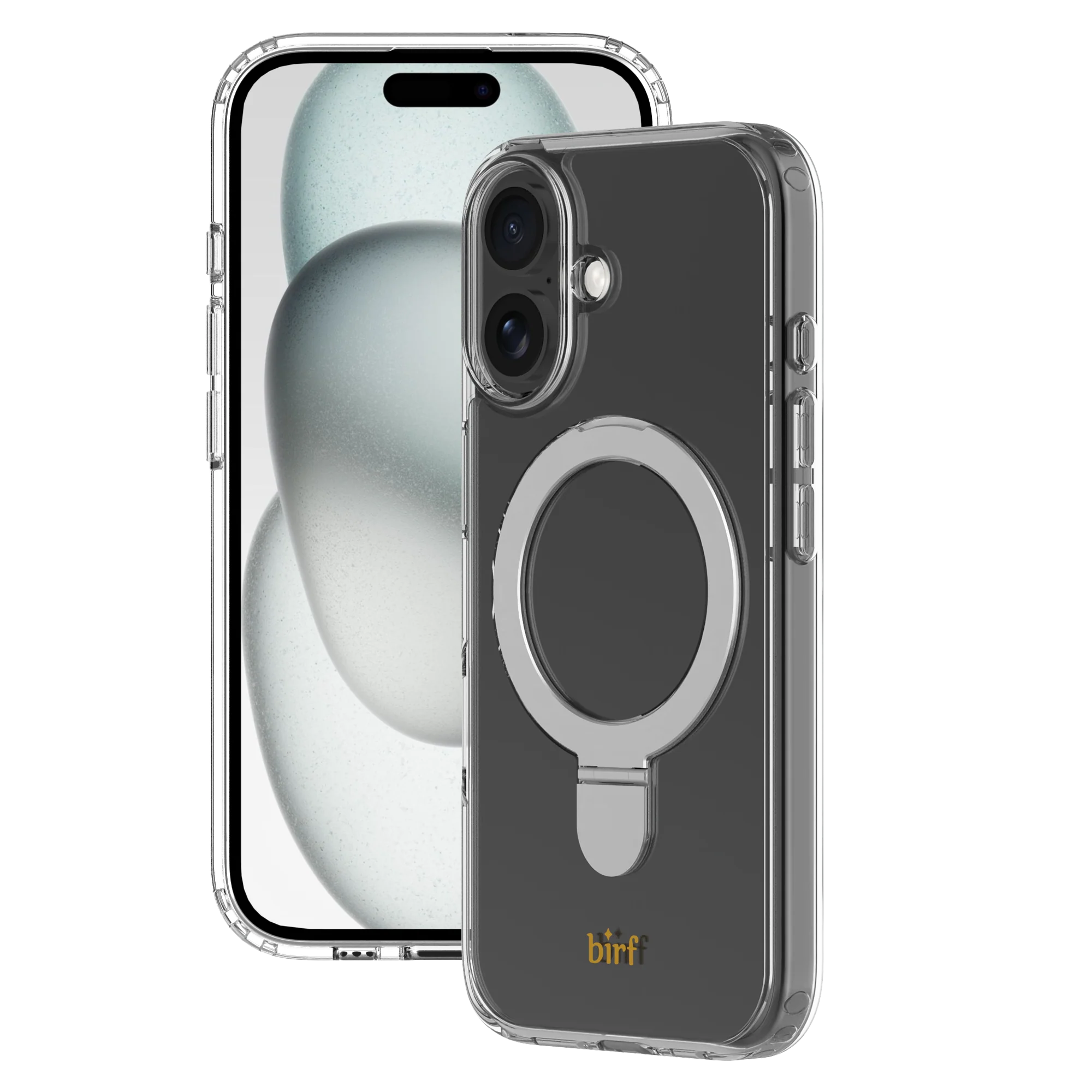 Birf iPhone 16 Magsafe EcoGuard Self Standing Clear Case - Image 6