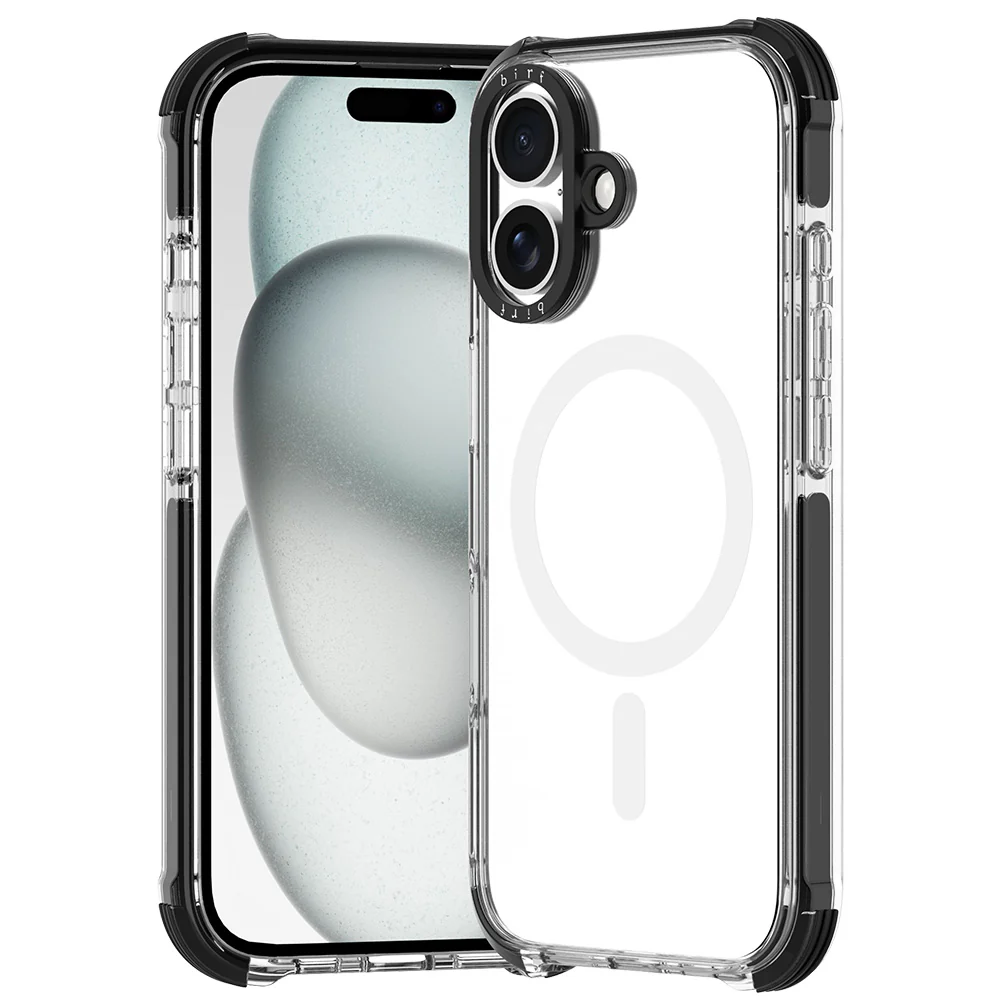Birf iPhone 16 Plus Magsafe GreenGuard Armour Black Case - Image 5