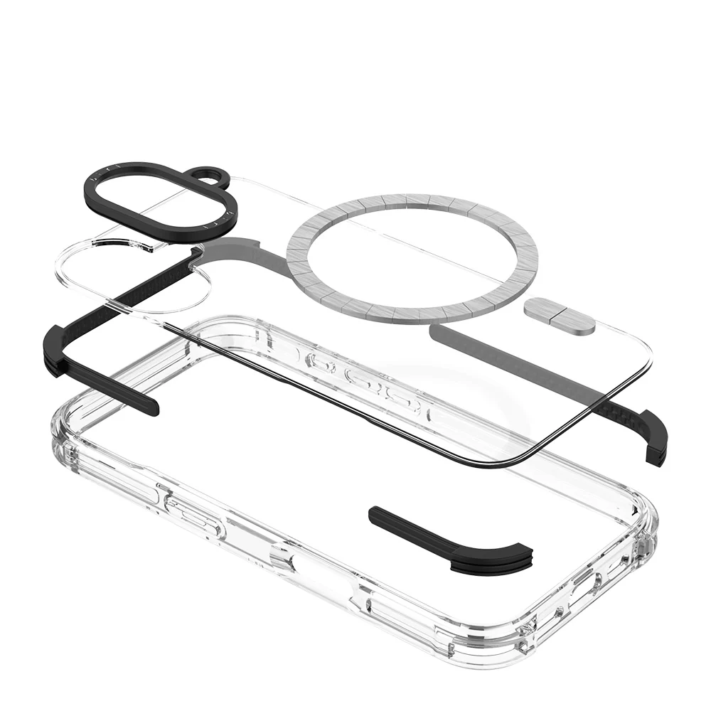 Birf iPhone 16 Plus Magsafe GreenGuard Armour Black Case - Image 6