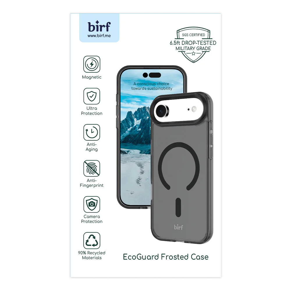 Birf Magsafe EcoGuard Frosted Case iPhone Air Black