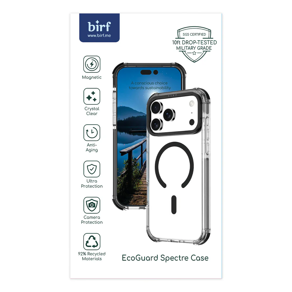 Birf Magsafe EcoGuard Spectre Case for iPhone 17 Pro Max Black
