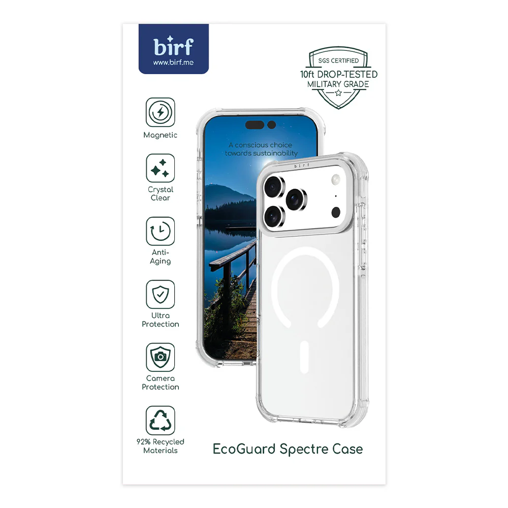 Birf Magsafe EcoGuard Spectre Case for iPhone 17 Pro Clear
