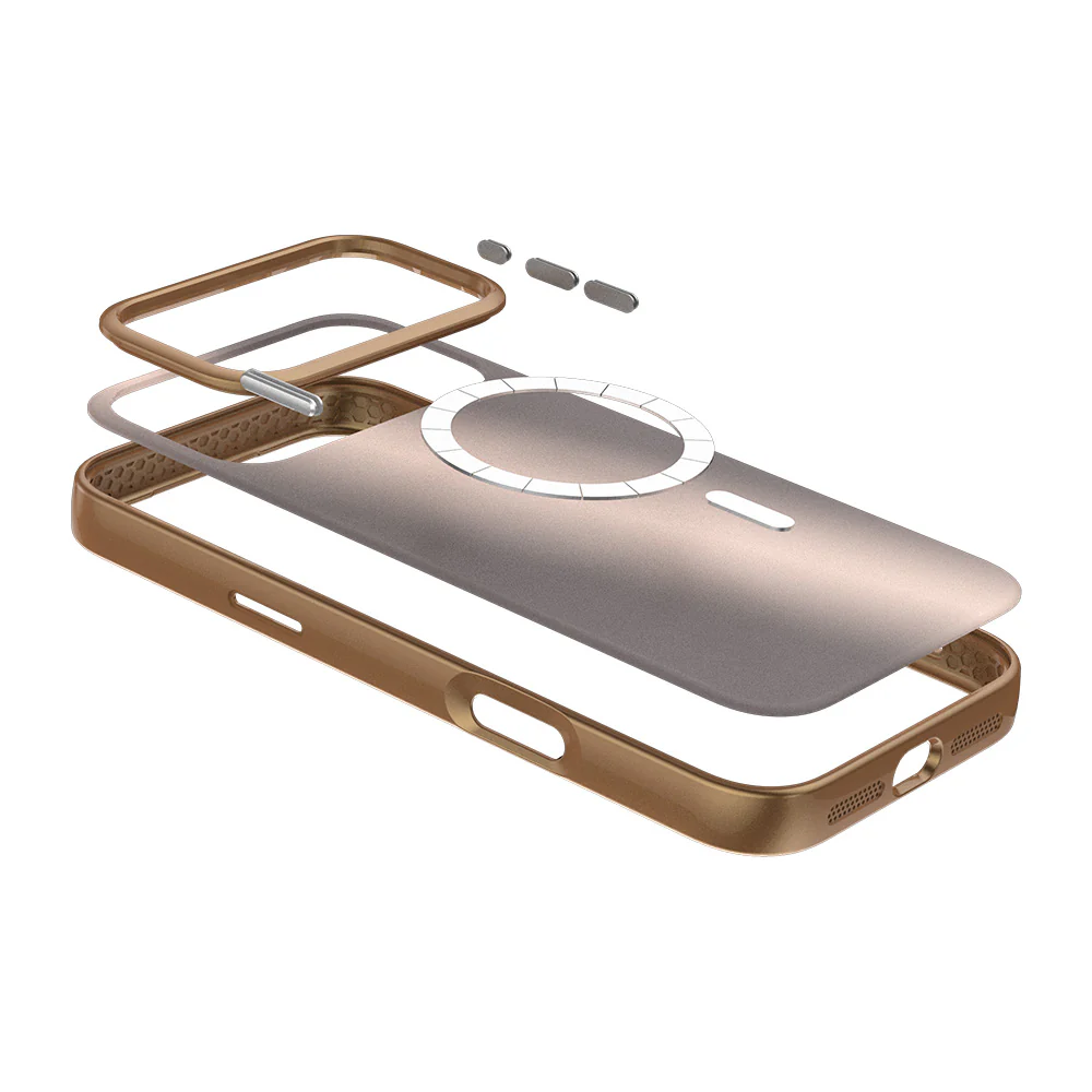 Birf Magsafe GreenGuard Lumi Case iPhone 17 Pro Rose Gold - Image 5