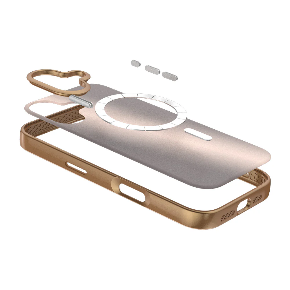 Birf Magsafe GreenGuard Lumi Case iPhone 17 Rose Gold - Image 5