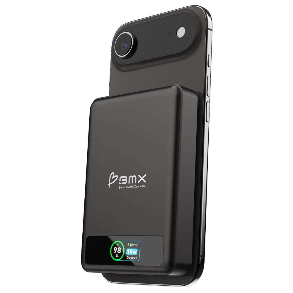 BMX 10000 mAh Magnetic Solid State Power Bank Black - Image 2