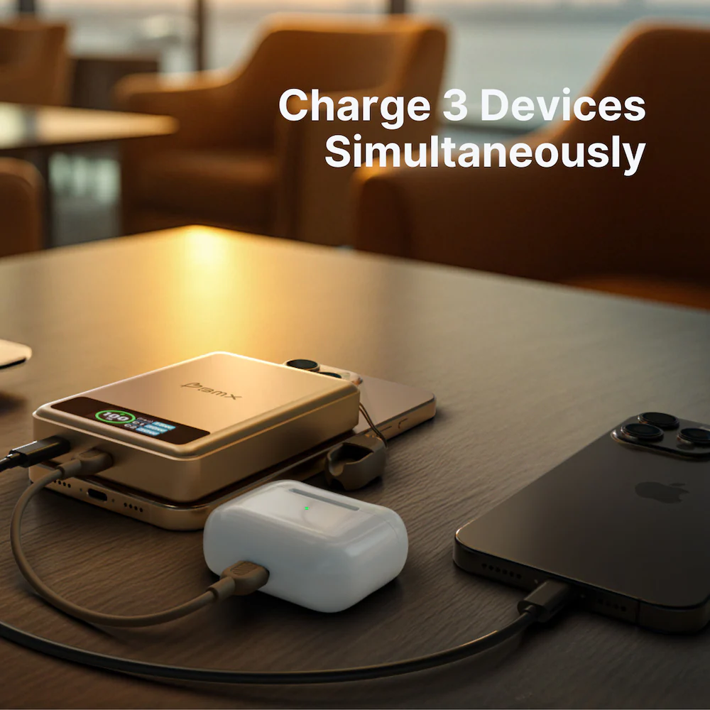BMX 10000 mAh Magnetic Solid State Power Bank - Silver - Image 5