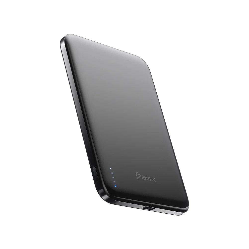 BMX SolidSafe Air 5000mAh Solid-State Qi2 Magnetic Power Bank Black - Image 6