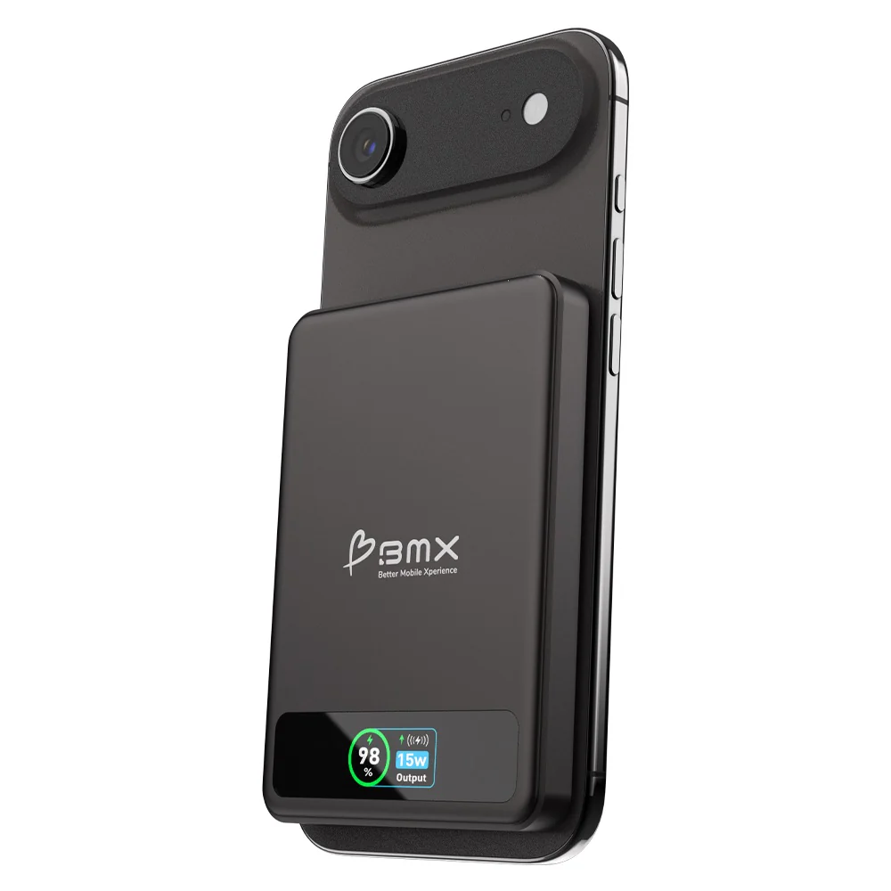 BMX 5000 mAh Magnetic Solid State Power Bank - Black - Image 2