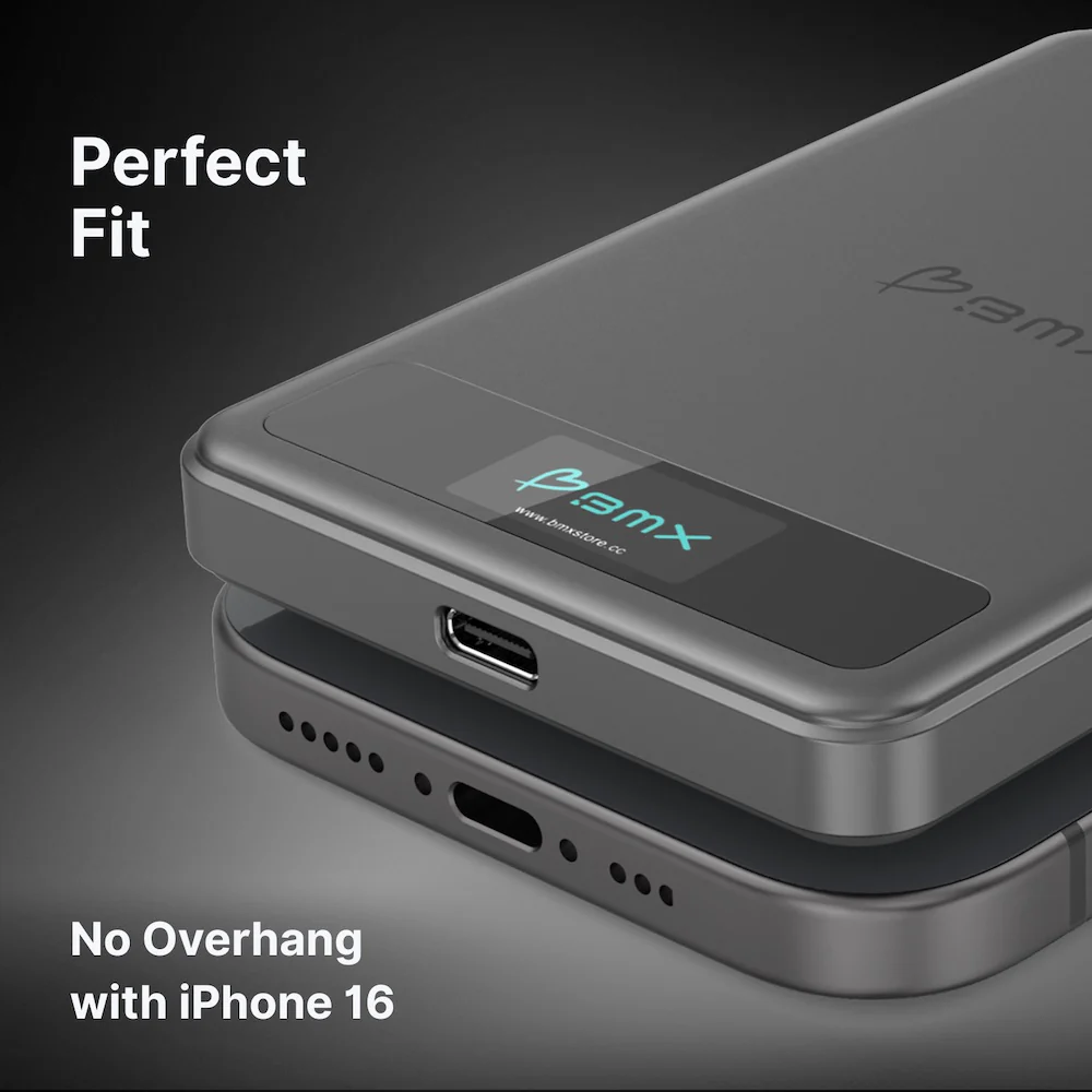 BMX 5000 mAh Magnetic Solid State Power Bank - Black - Image 9