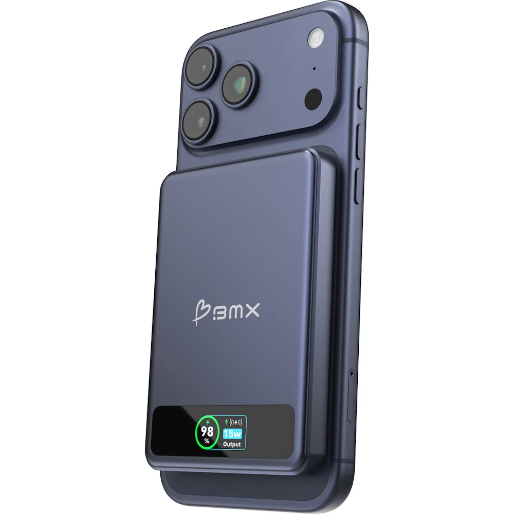 BMX 5000 mAh Magnetic Solid State Power Bank - Blue - Image 2