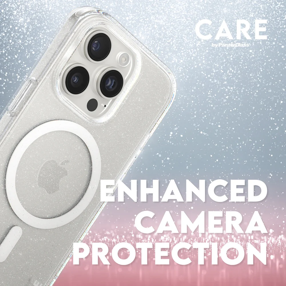 CARE by PanzerGlass® Case Flagship Star Lit with White MagSafe for iPhone 16 Pro - Image 8