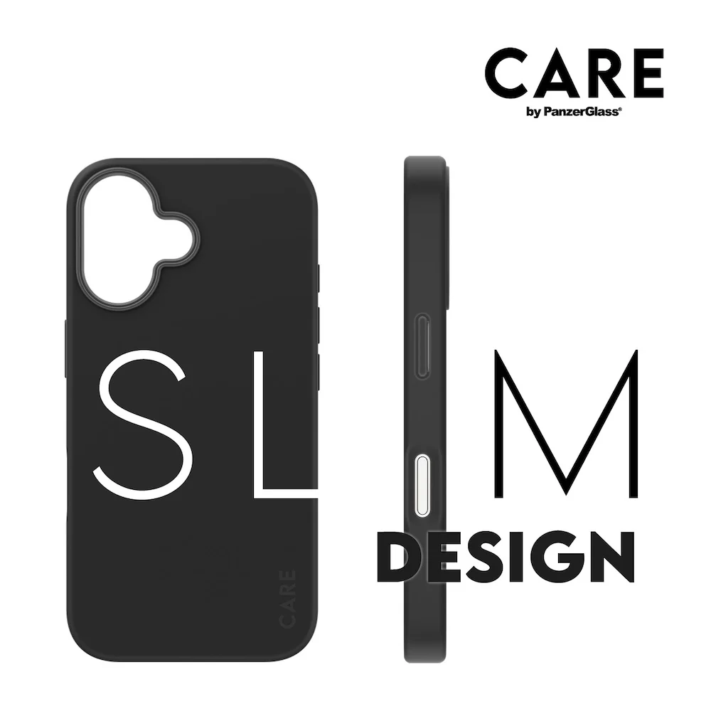 CARE by PanzerGlass Case Fashion Black MagSafe iPhone 16 - Image 3